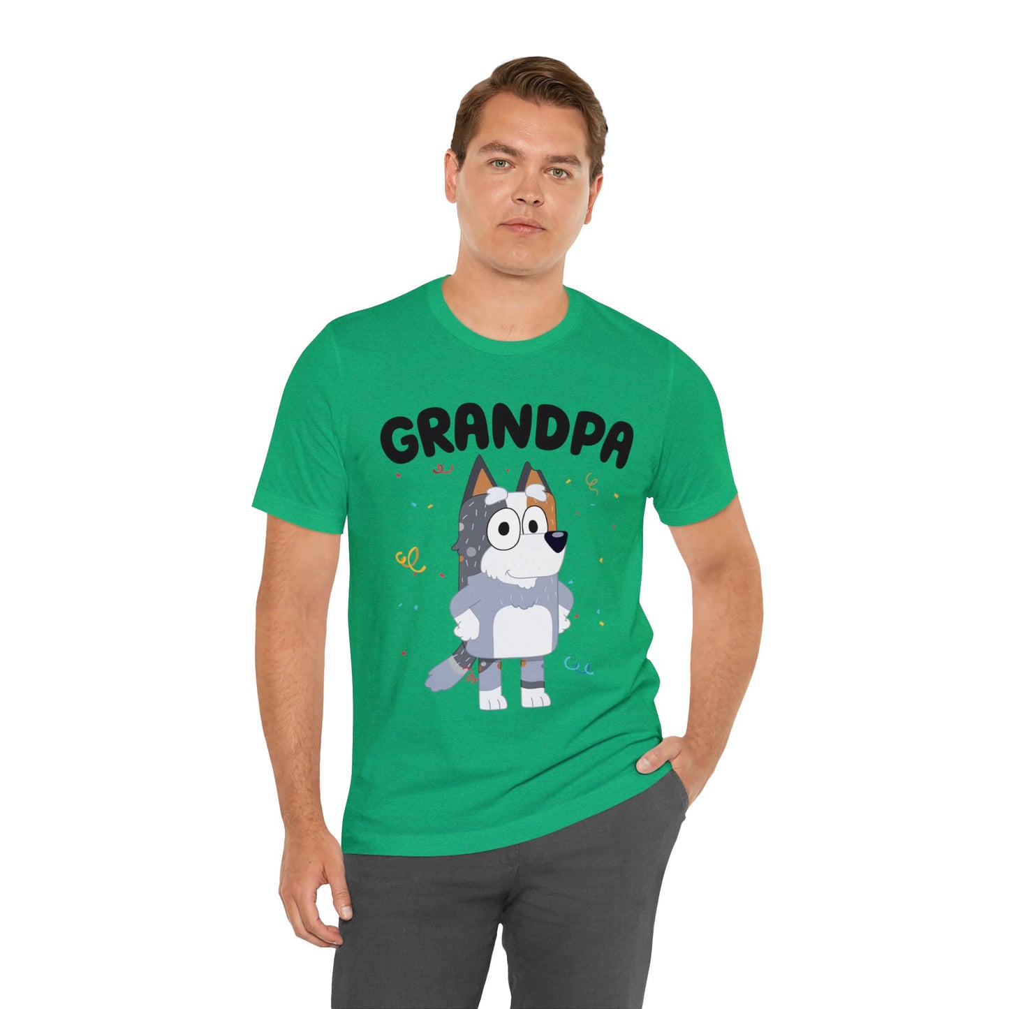 Grandpa Bluey Birthday Short sleeve Tshirt