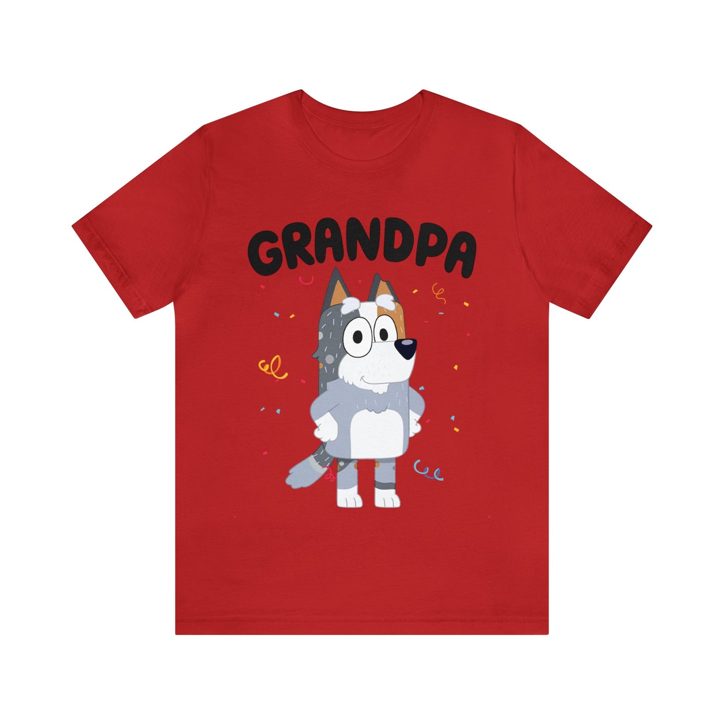 Grandpa Bluey Birthday Short sleeve Tshirt