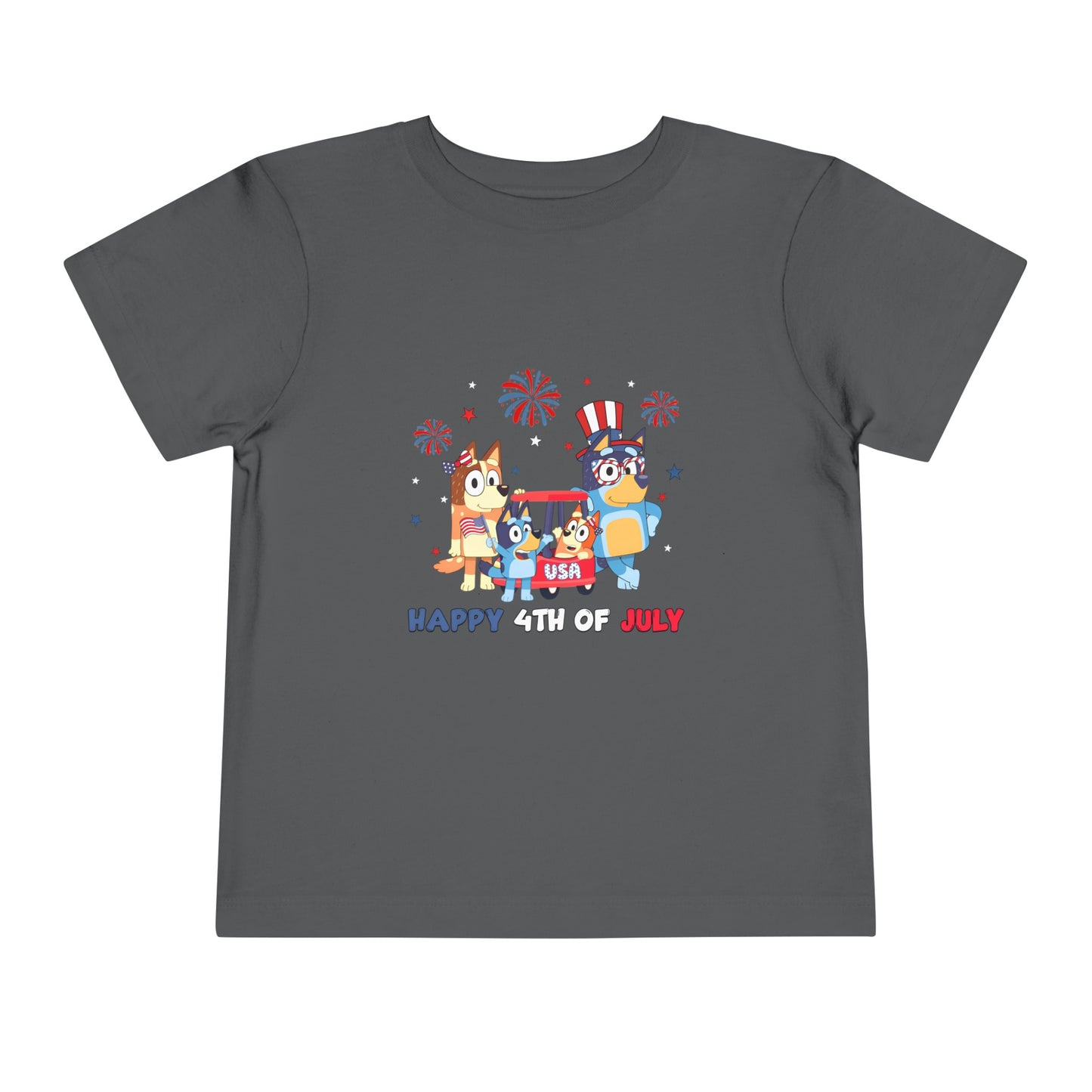 Happy 4th of July Toddler Short Sleeve Tee