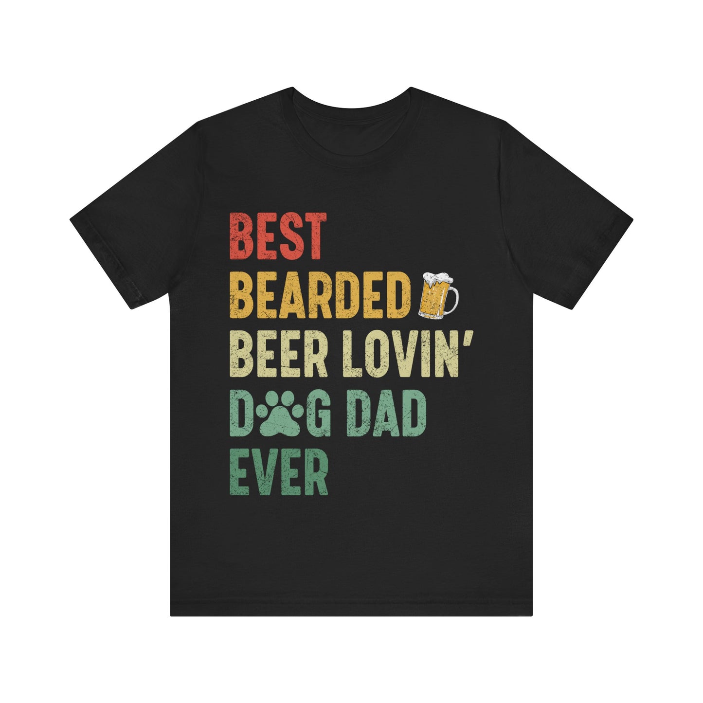 Best Dog Dad Jersey Short Sleeve Tee