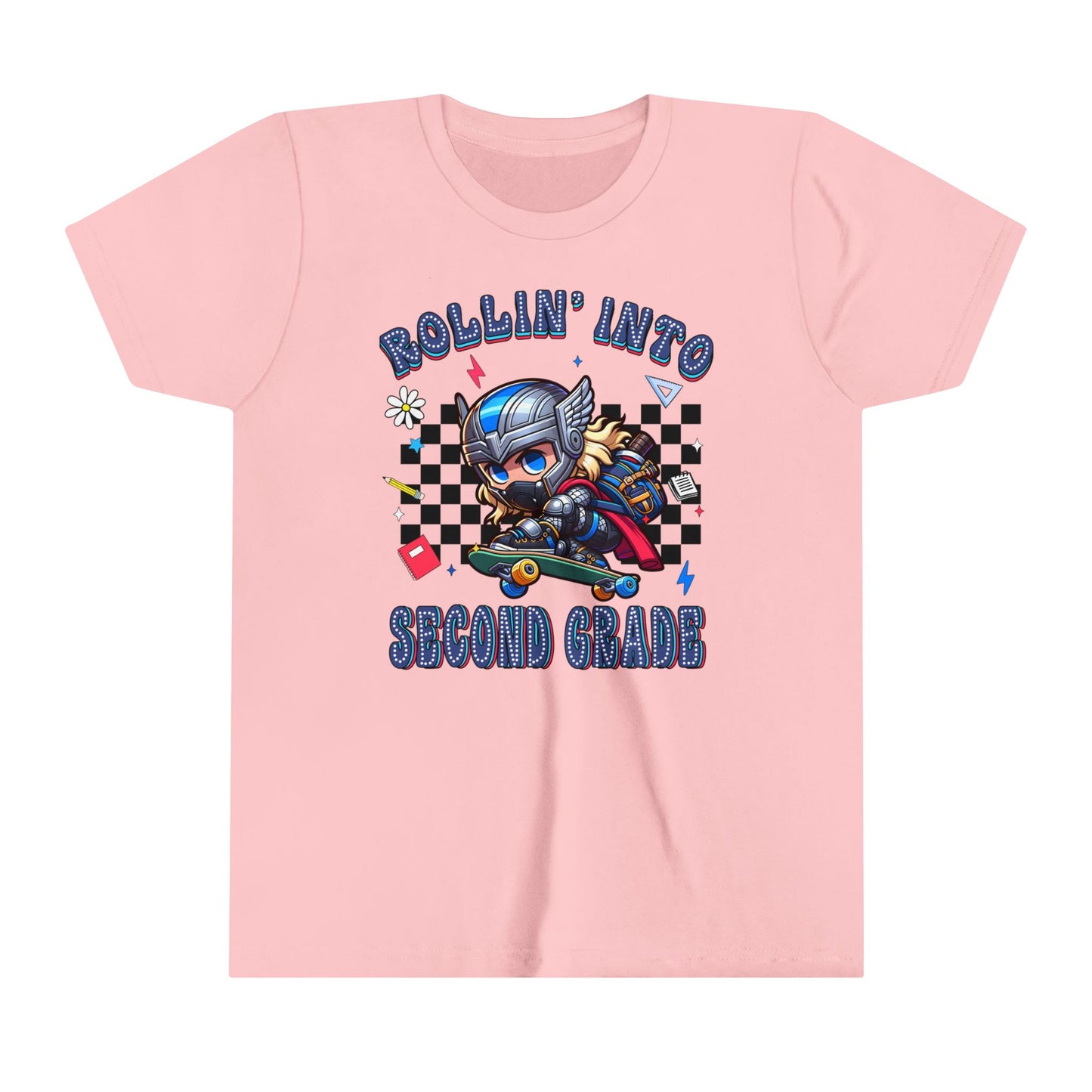 THOR - Rollin' Into 2nd Grade Youth Short Sleeve Tee