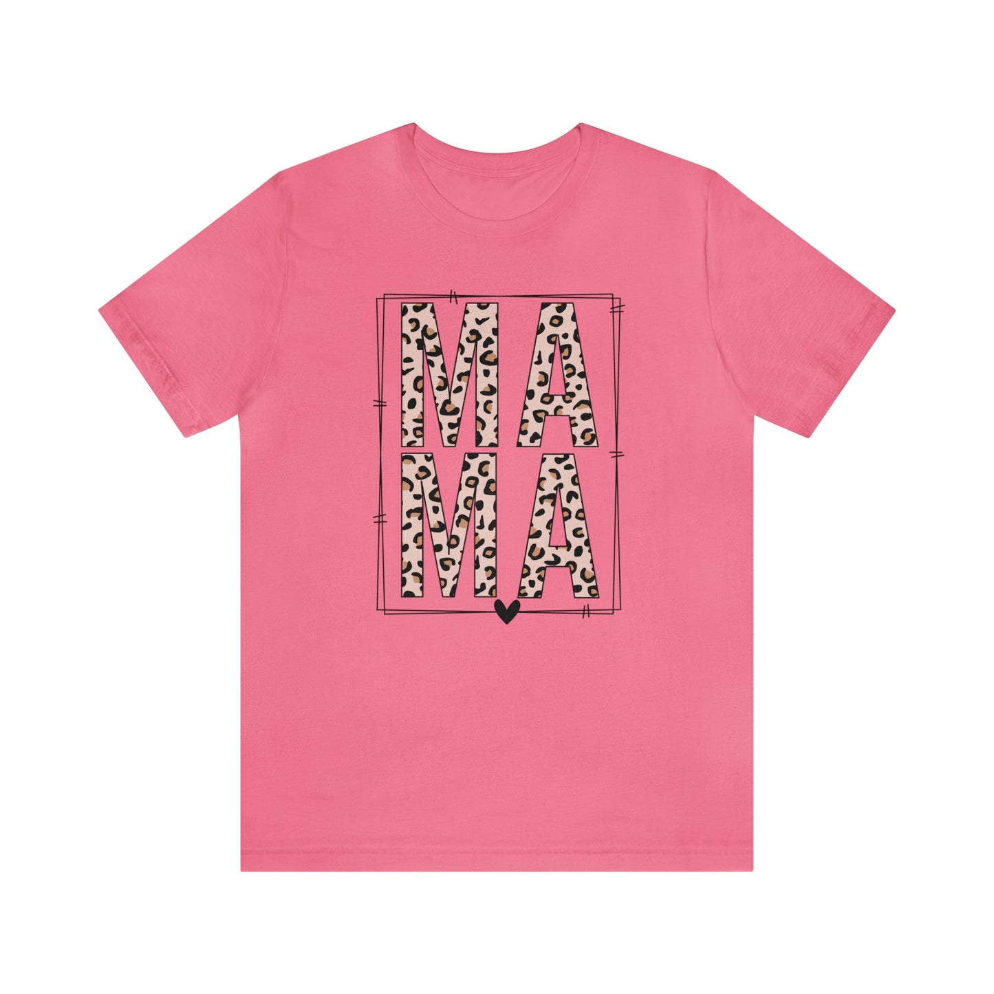 MAMA Leopard print short sleeve tshirt