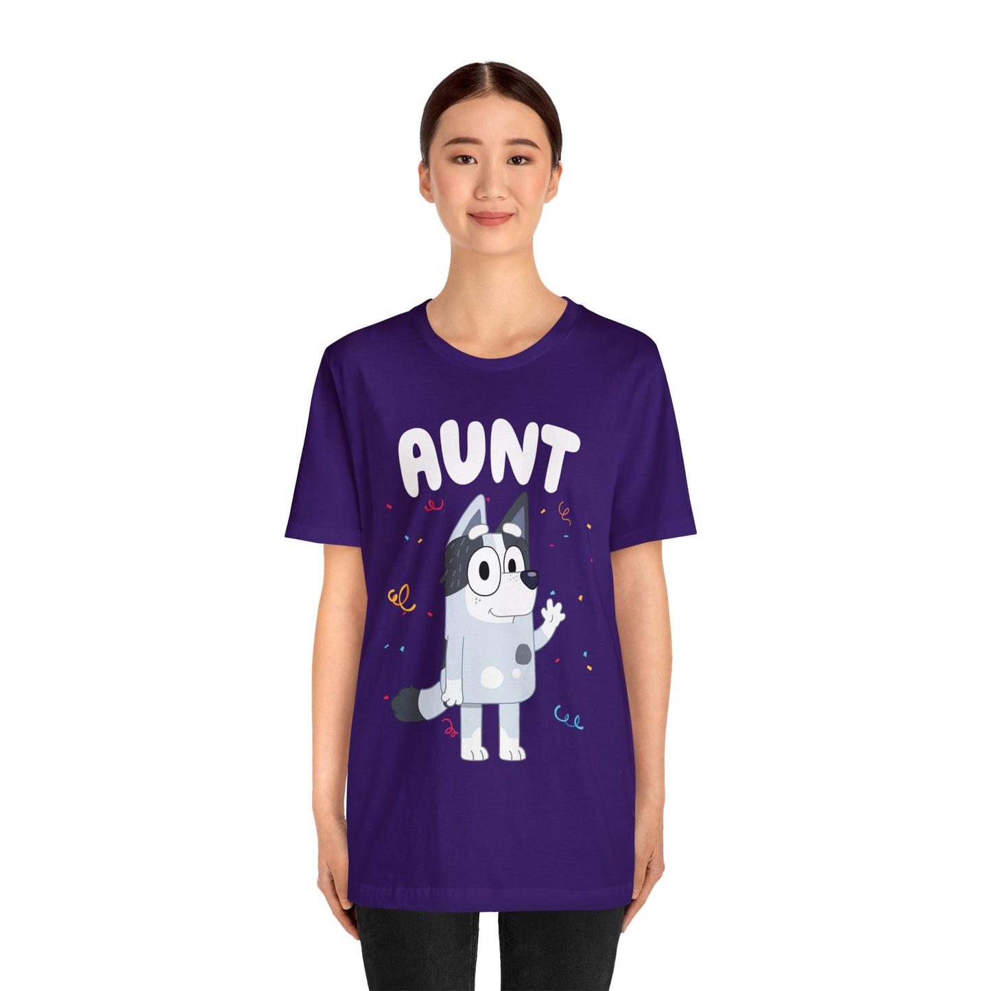 Aunt Bluey Birthday short sleeve Tshirt