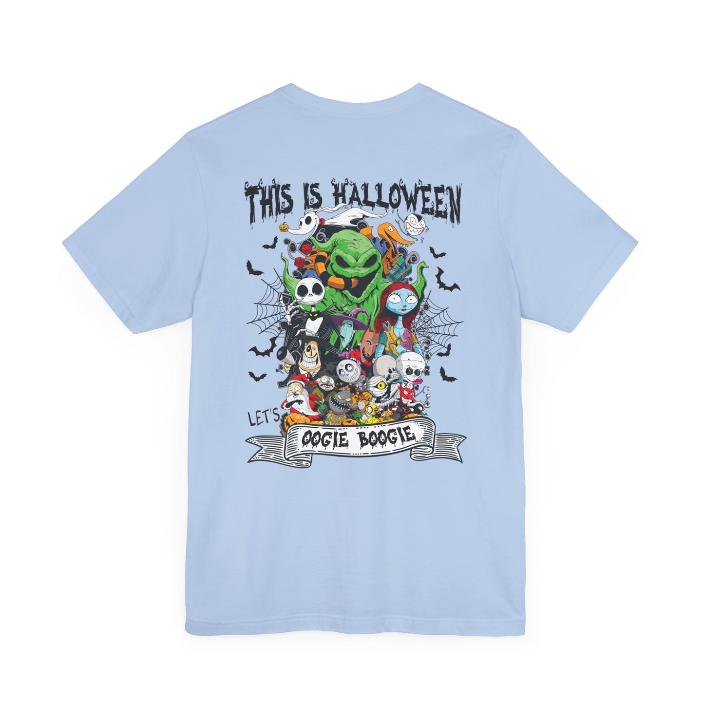 This is Halloween, Lets Oogie Boogie (front and back) Jersey Short Sleeve Tee