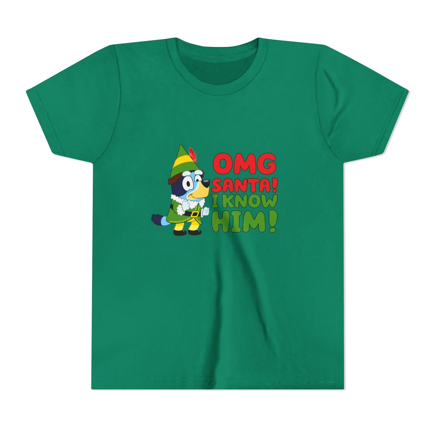 OMG Santa I know him Youth Short Sleeve Tee