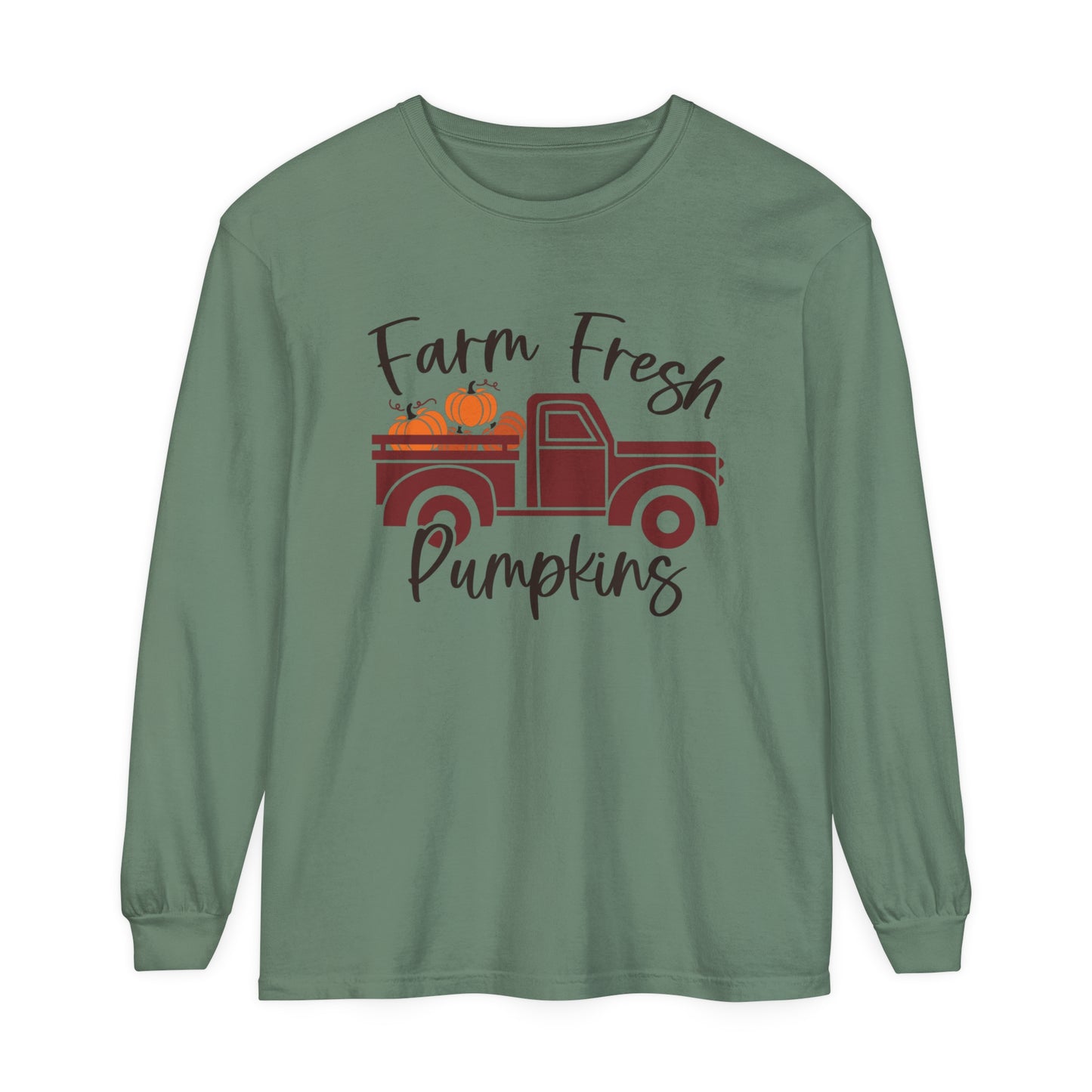 Farm Fresh Pumpkins Long Sleeve T-Shirt