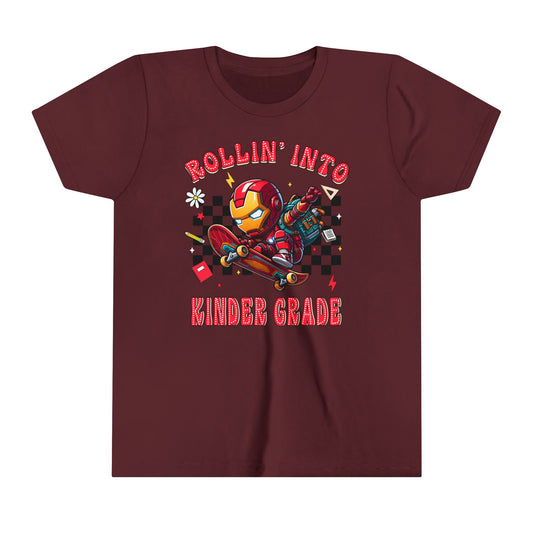 IRON MAN - Rollin' Into Kinder Grade Youth Short Sleeve Tee