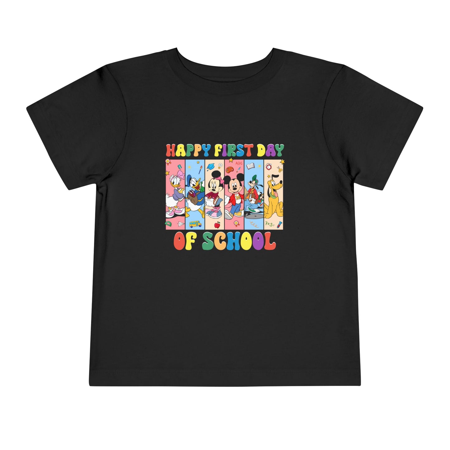 Happy First Day of School Toddler Short Sleeve Tee