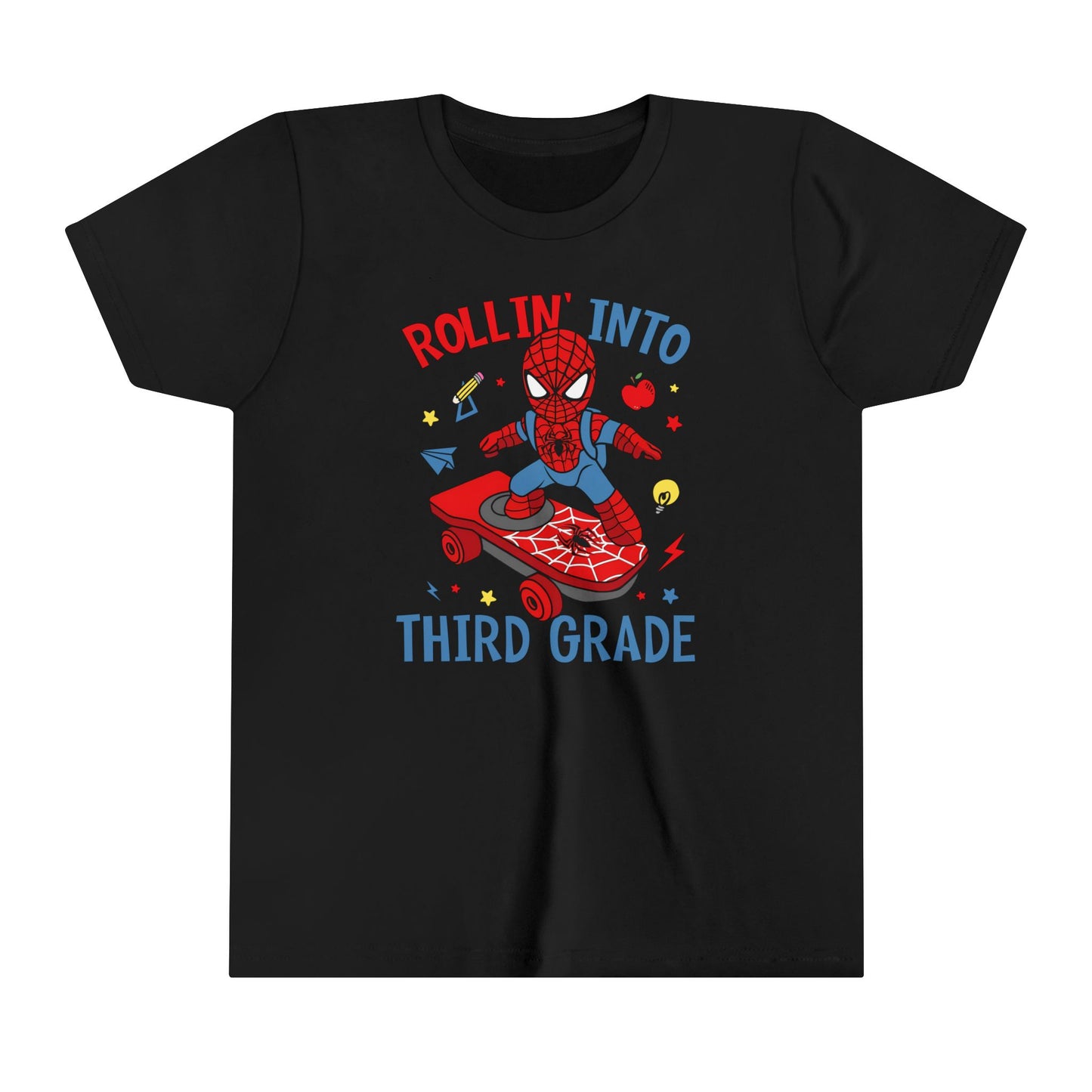 Rollin' Into 3rd Grade Youth Short Sleeve Tee