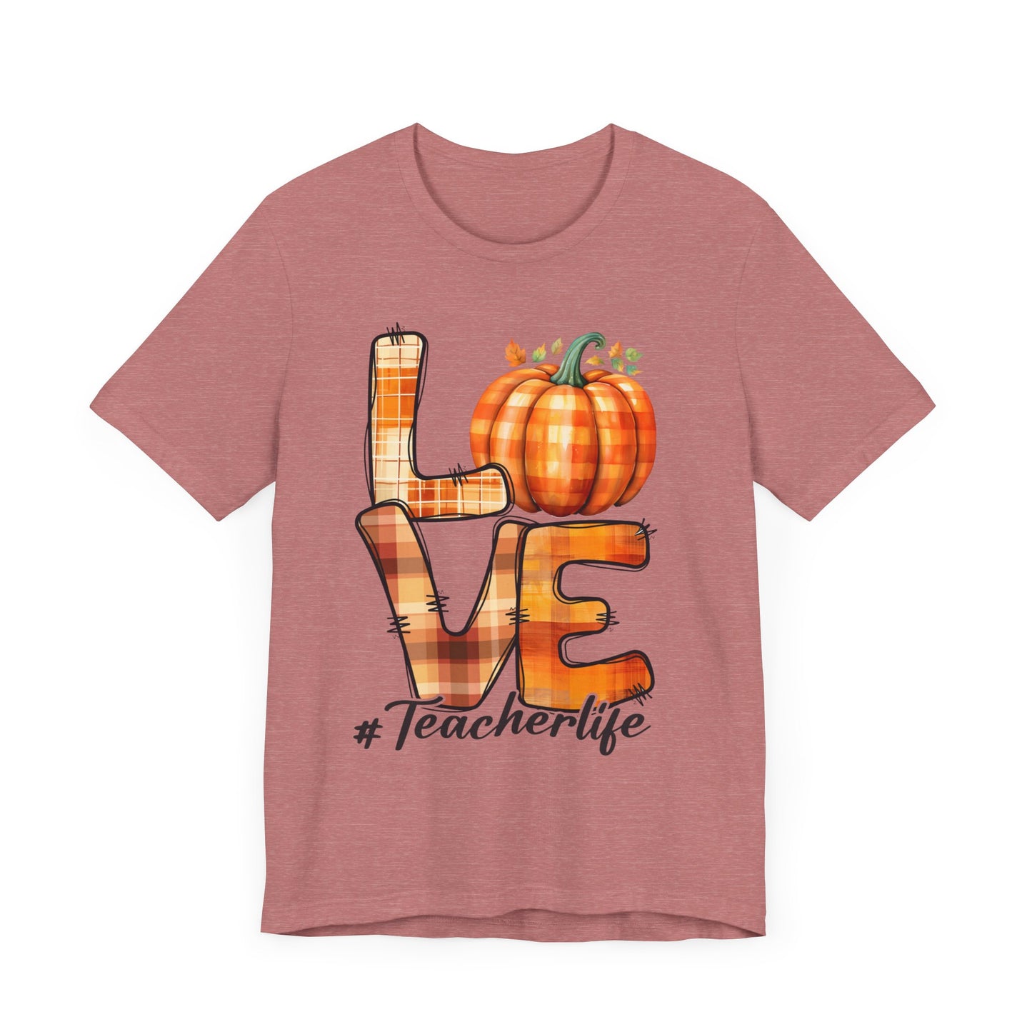 LOVE Teacher Life Jersey Short Sleeve Tee