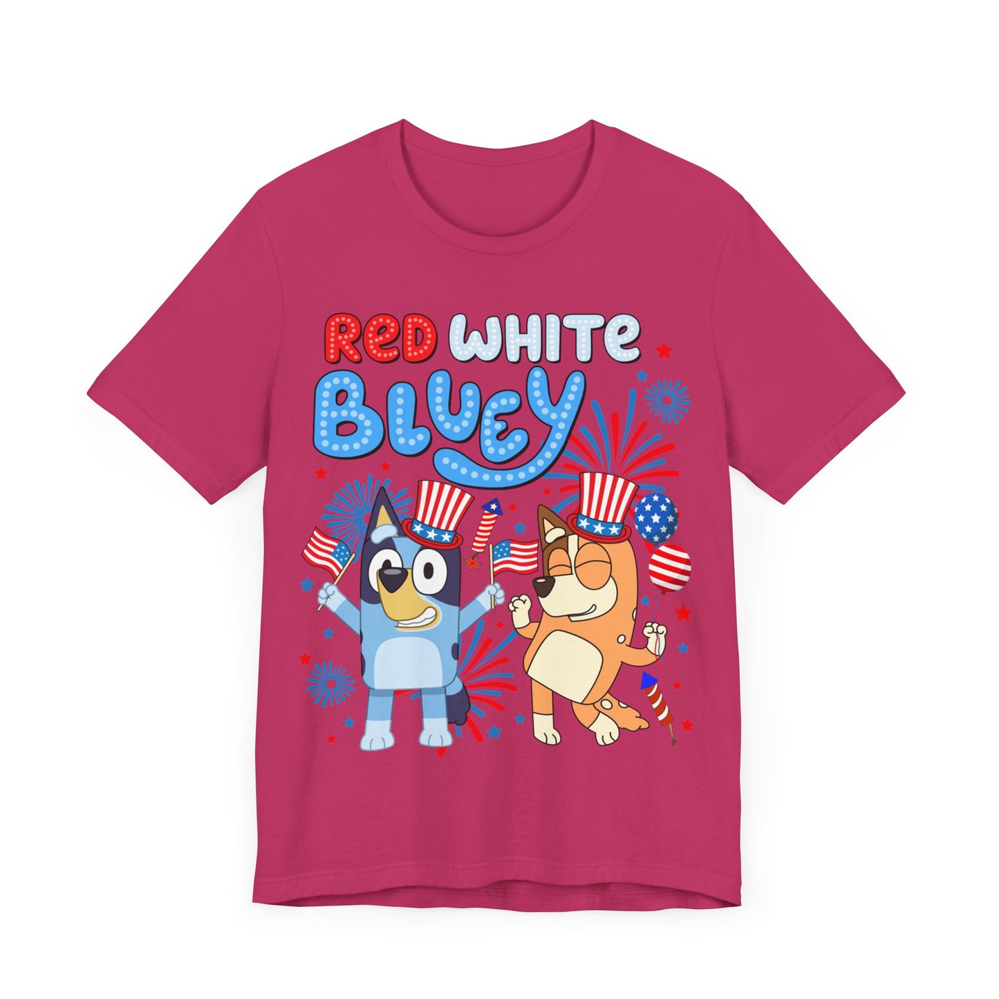 Red, White & Bluey Jersey Short Sleeve Tee
