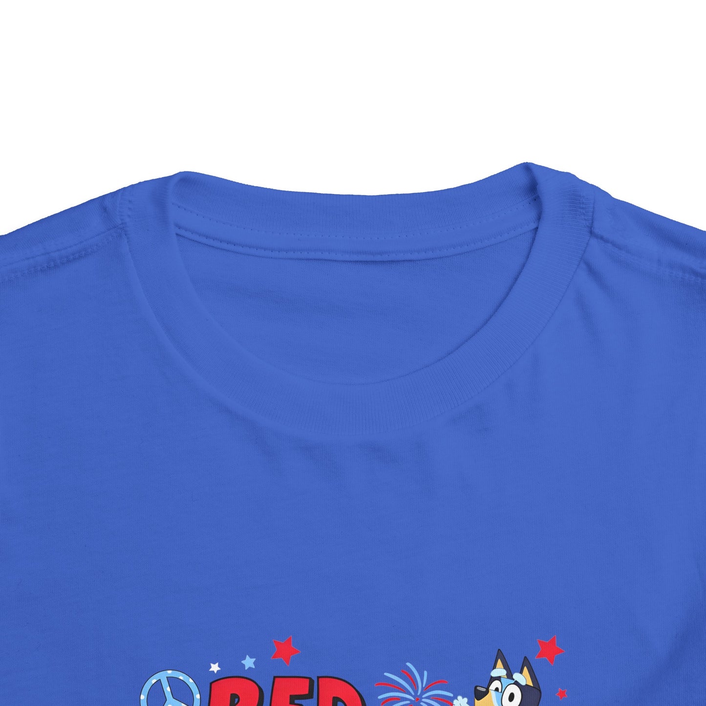 Red, White & Bluey Toddler Short Sleeve Tee