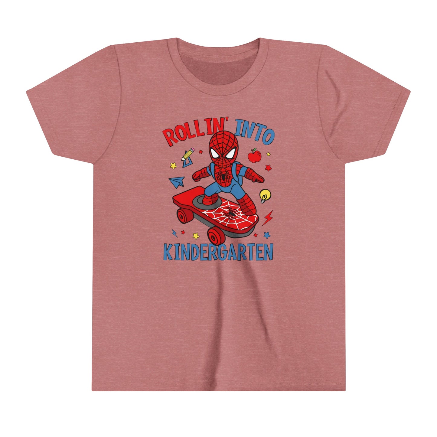 Rollin' Into Kindergarten Youth Short Sleeve Tee