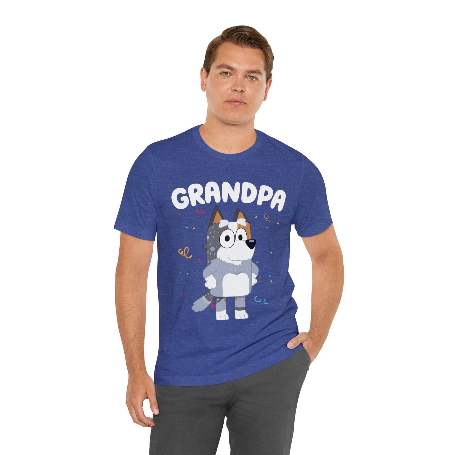 Grandpa Bluey Birthday Short sleeve Tshirt