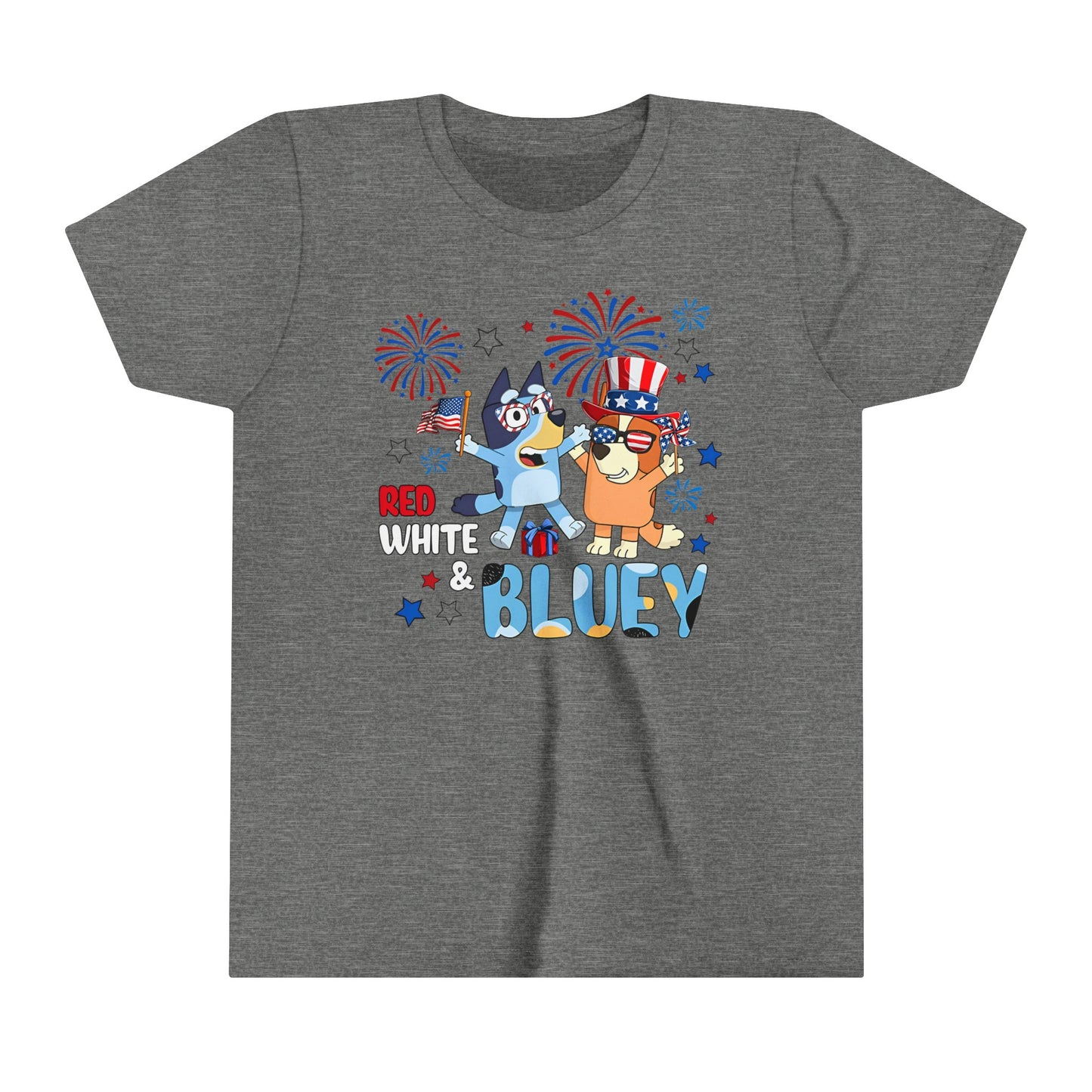 Red, white & Bluey Youth Short Sleeve Tee