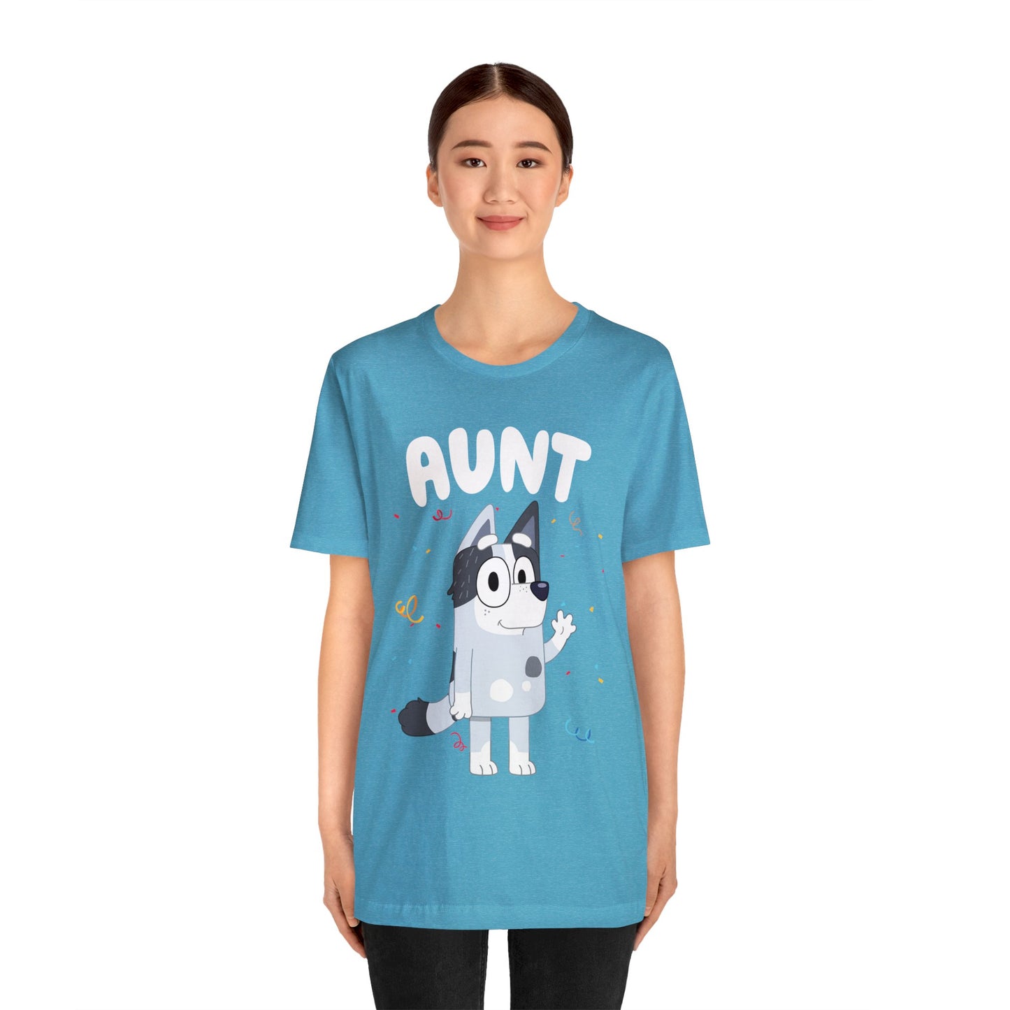 Aunt Bluey Birthday short sleeve Tshirt