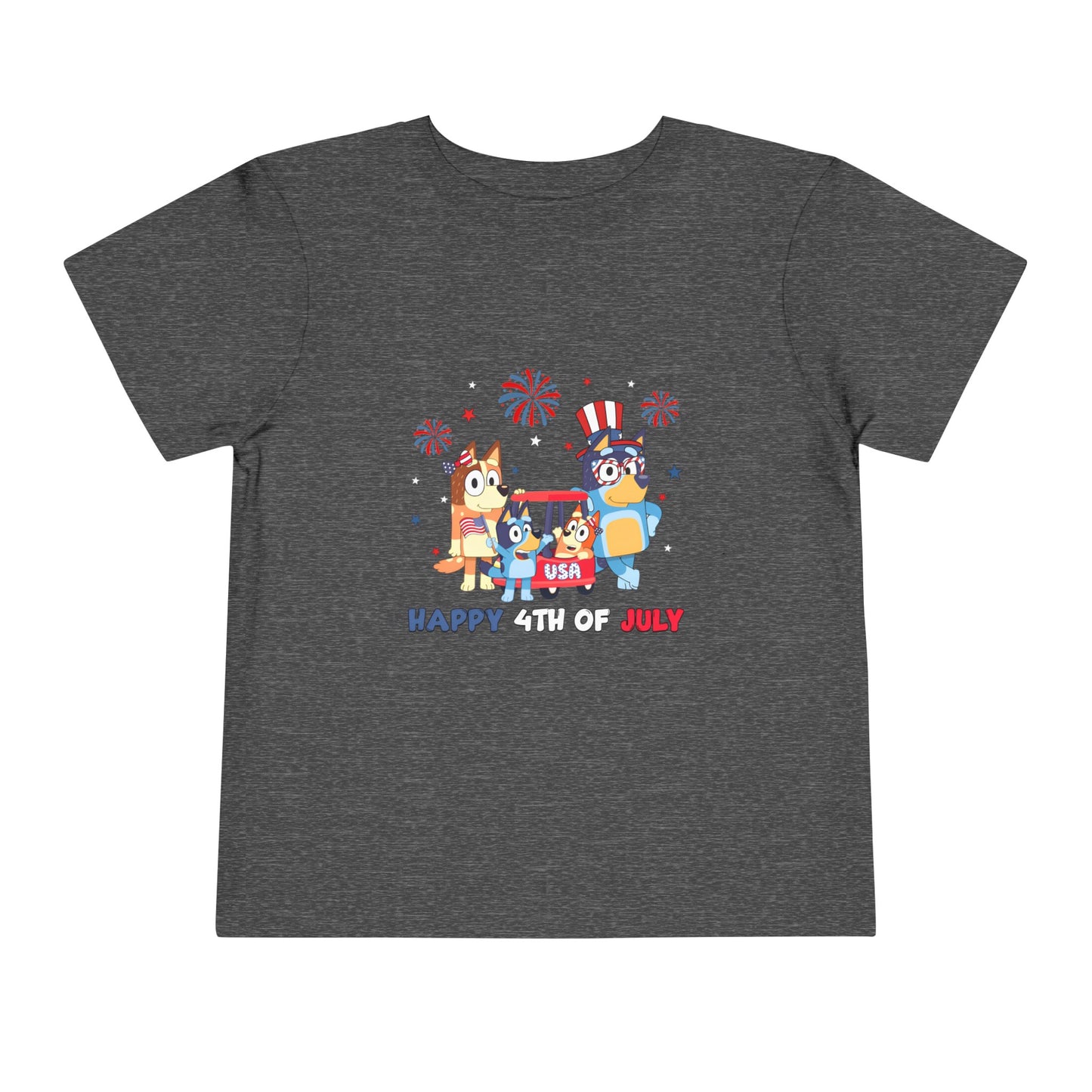Happy 4th of July Toddler Short Sleeve Tee