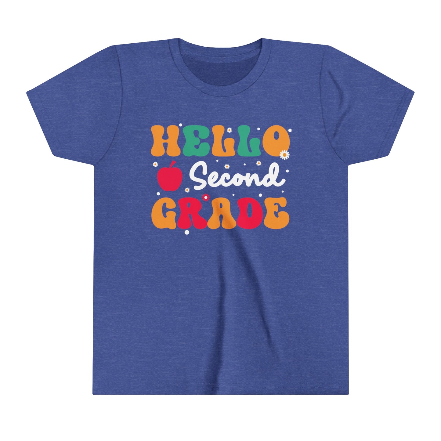 Hello Second Grade Youth Short Sleeve Tee