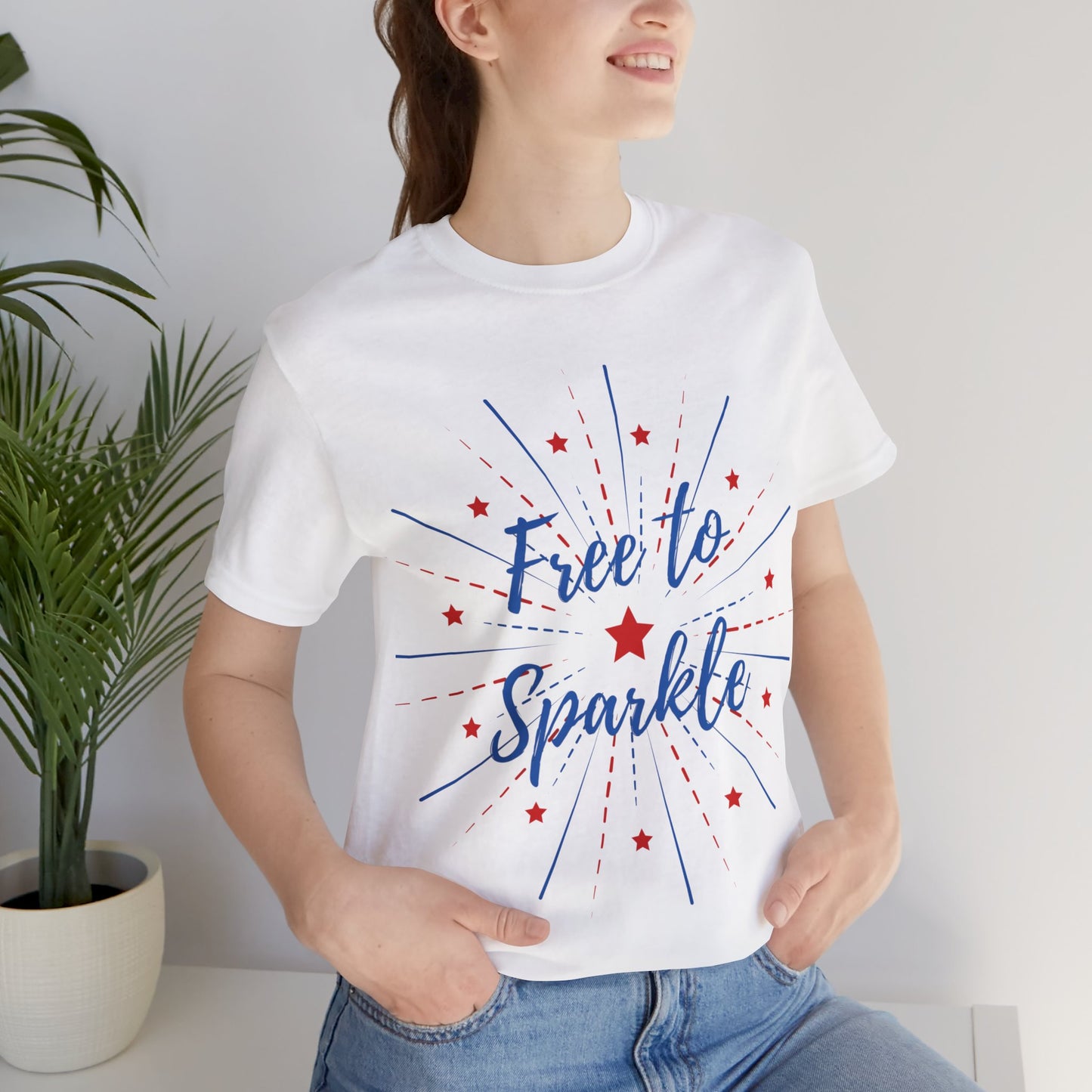 Free to Sparkle Jersey Short Sleeve Tee