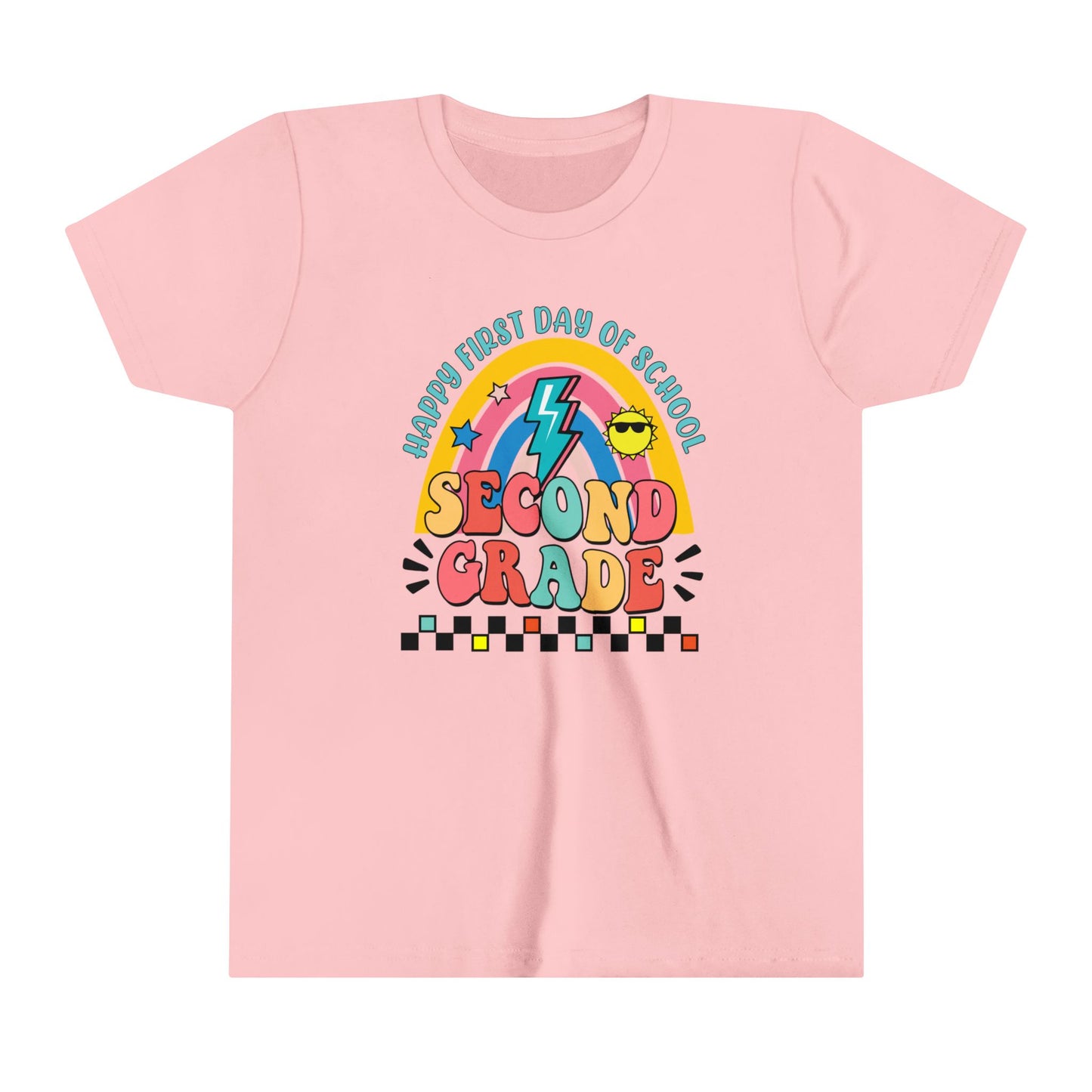 Happy First Day of School - 2nd Grade Youth Short Sleeve Tee