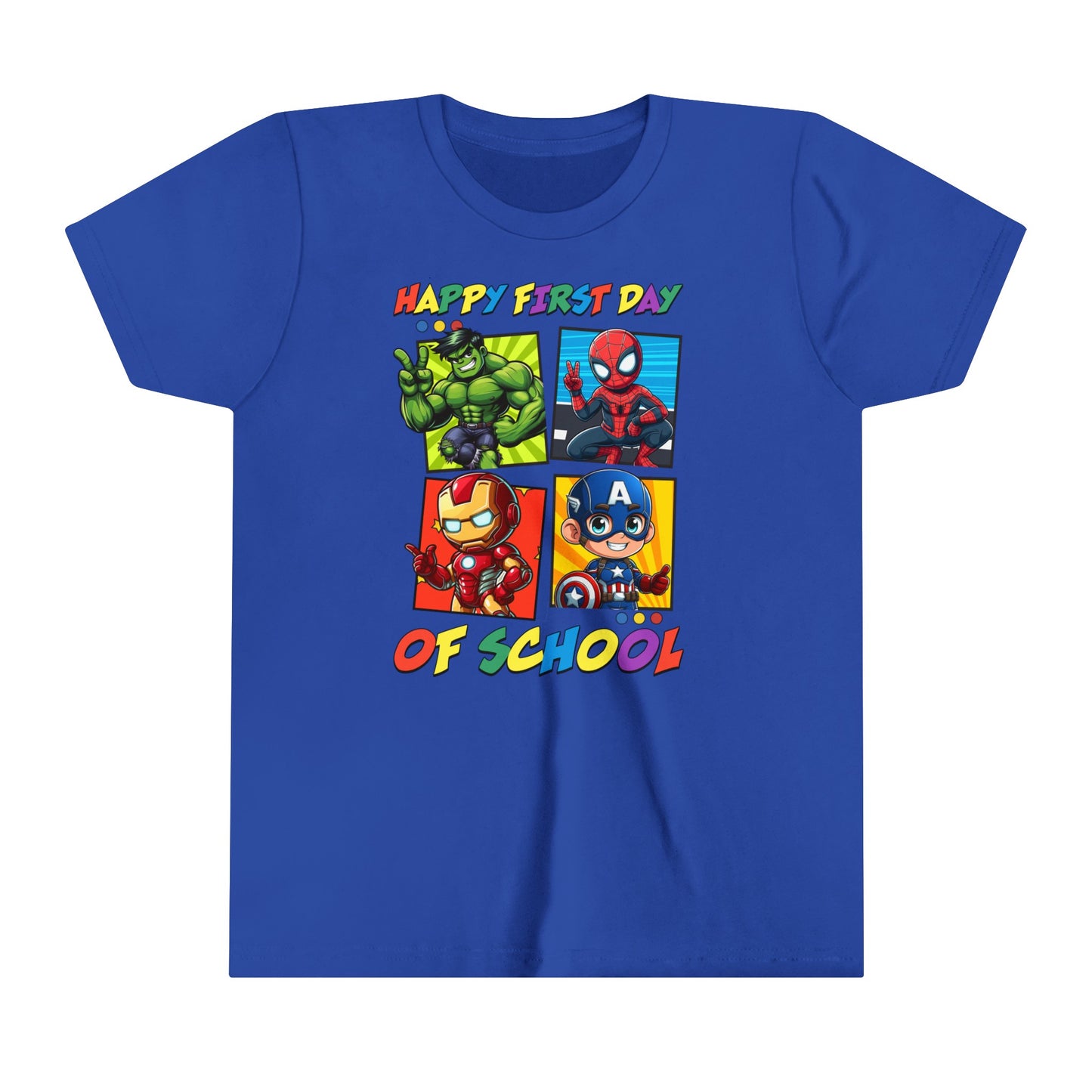 Happy First Day of School Youth Short Sleeve Tee