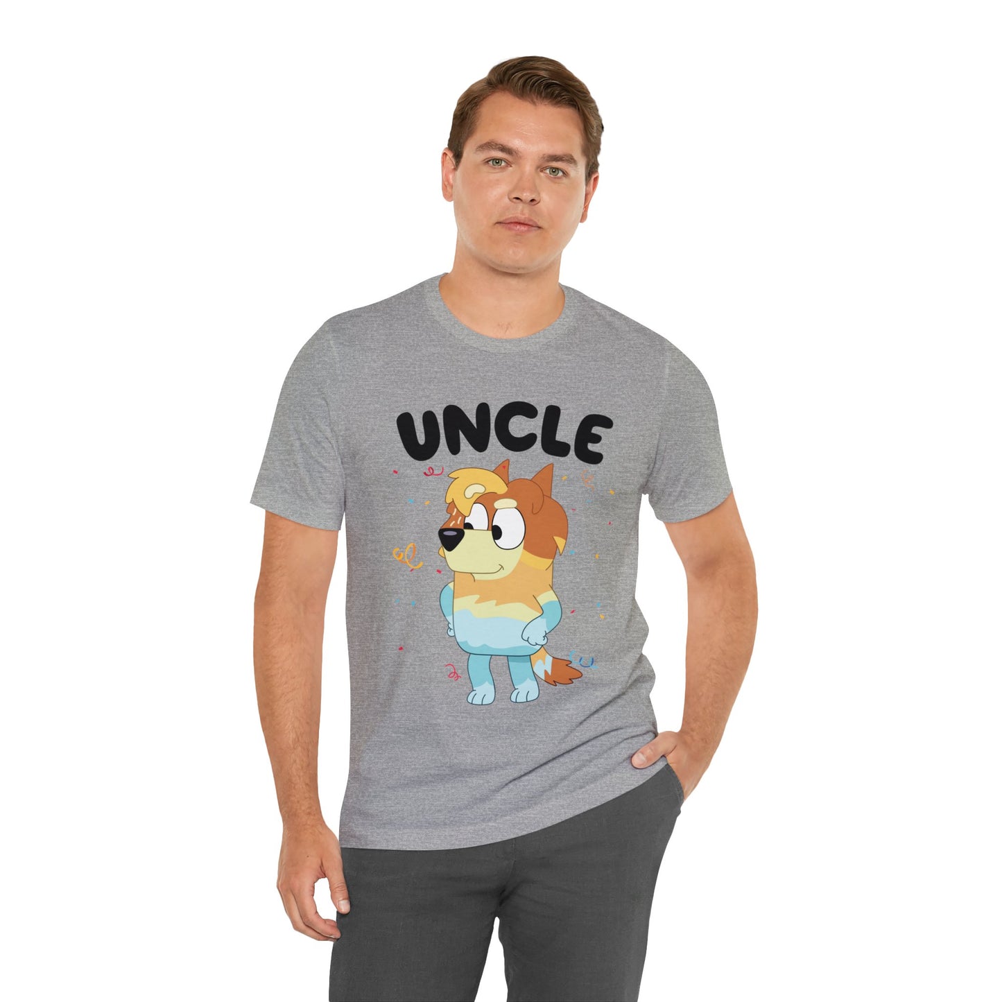Uncle Bluey Birthday Short sleeve Tshirt