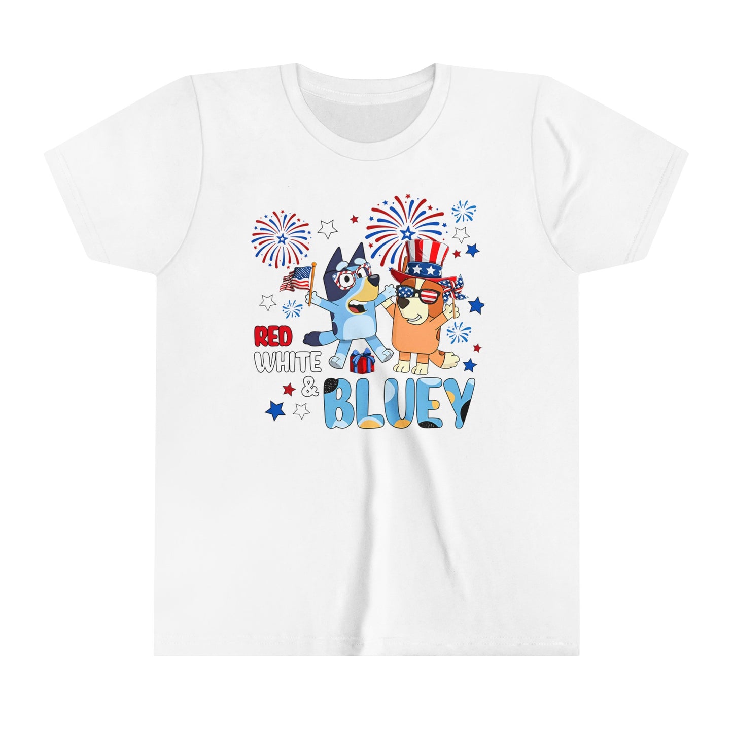 Red, white & Bluey Youth Short Sleeve Tee