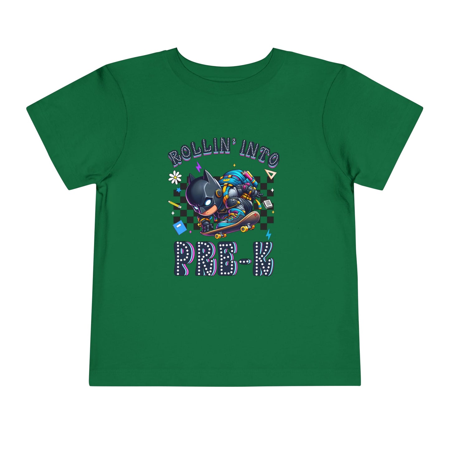 BATMAN - Rollin' Into Pre-K Toddler Short Sleeve Tee