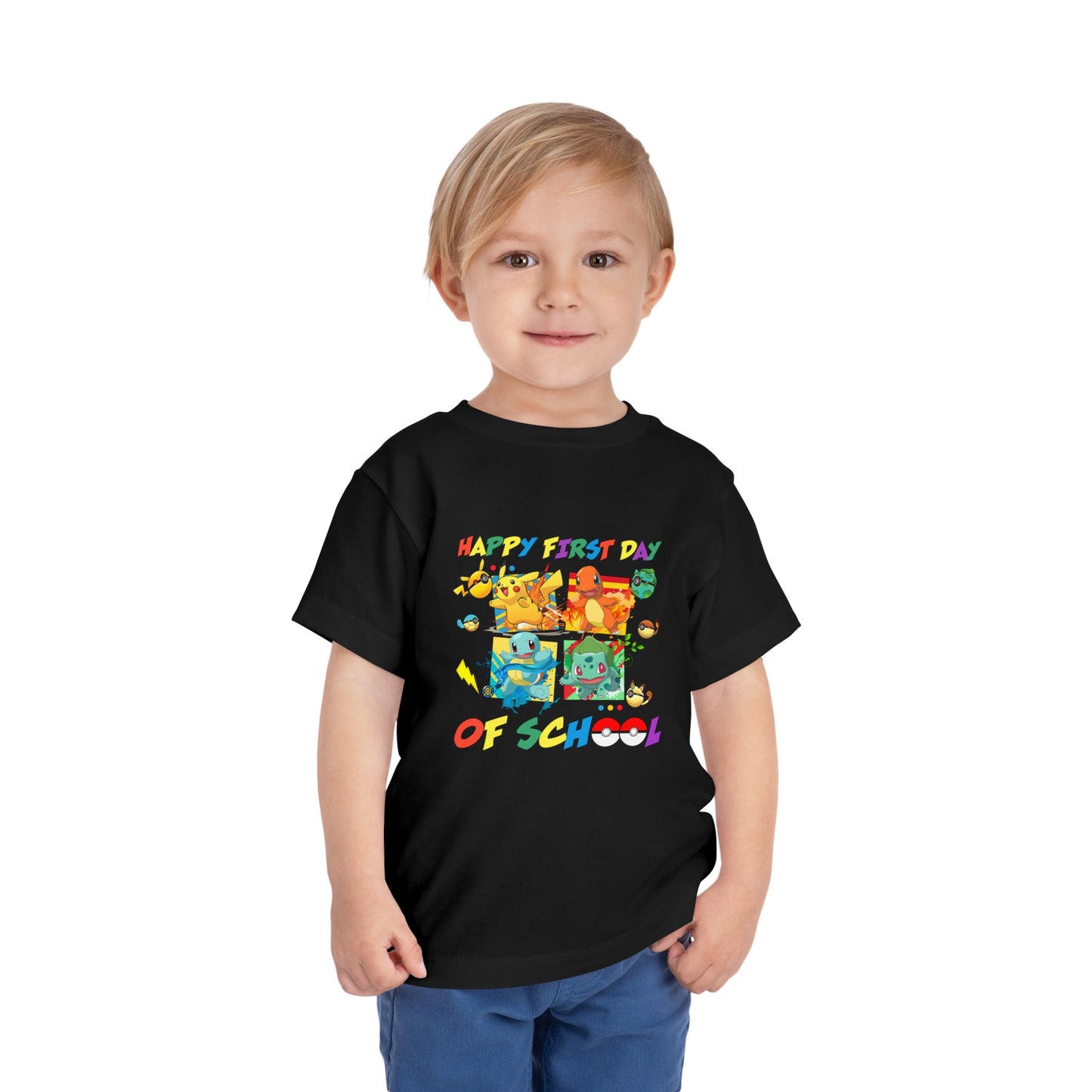 Happy First Day of School Toddler Short Sleeve Tee