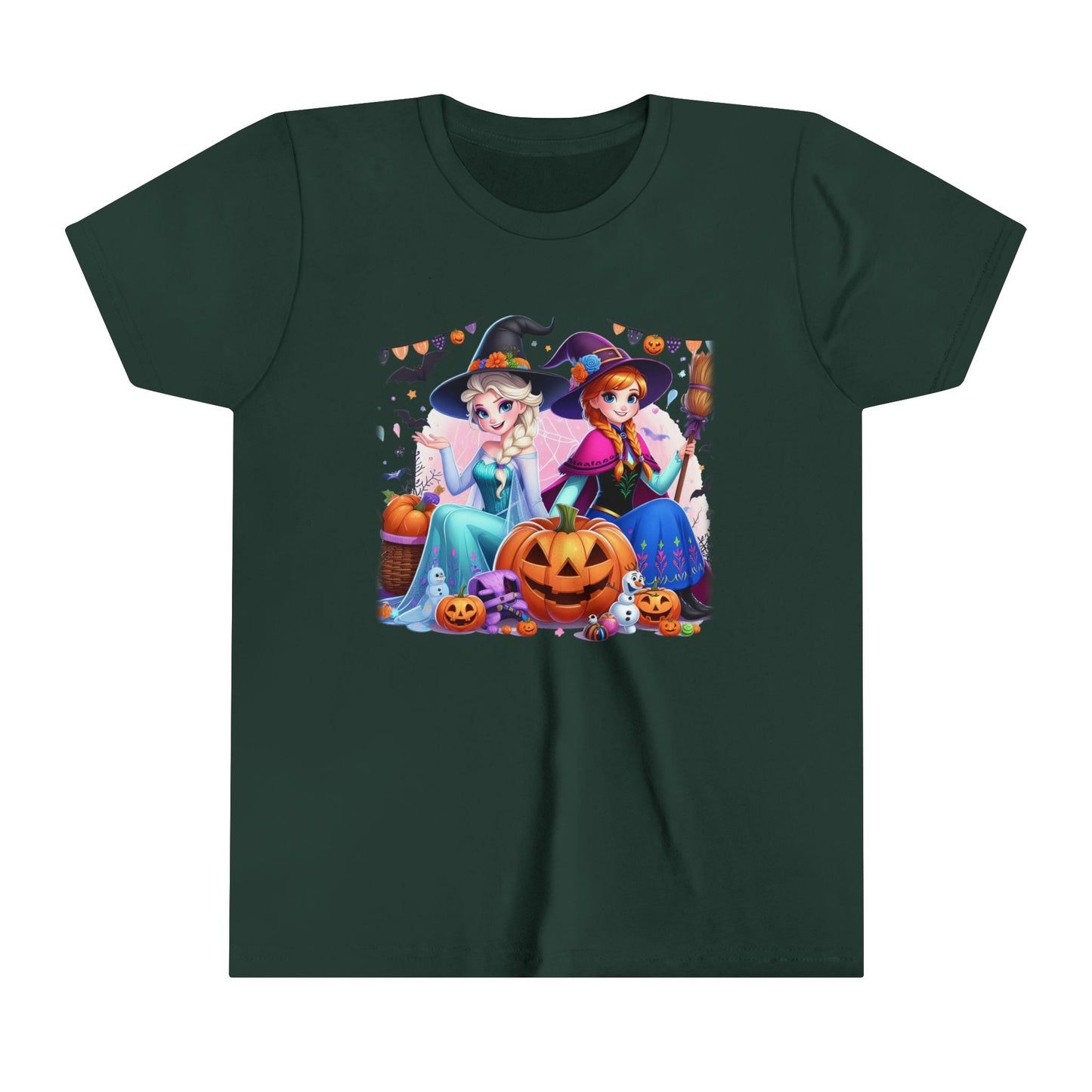 Elsa & Anna Youth Short Sleeve Tee