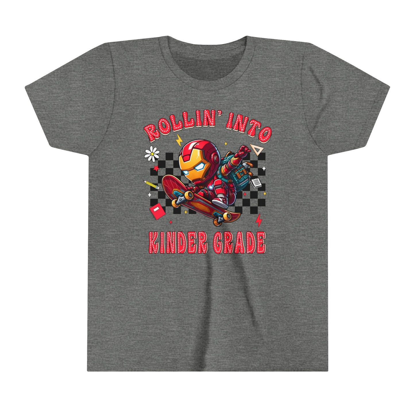 IRON MAN - Rollin' Into Kinder Grade Youth Short Sleeve Tee