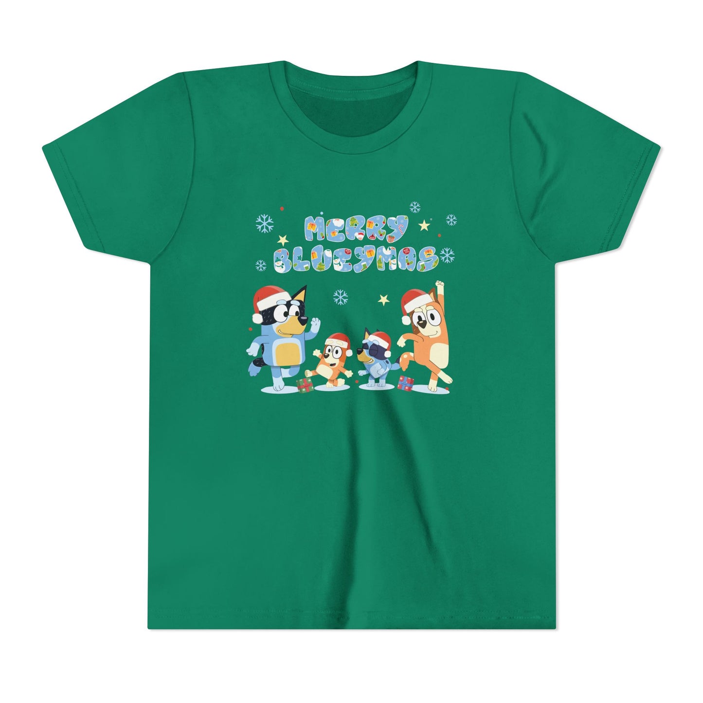 Merry Blue-y-mas Youth Short Sleeve Tee