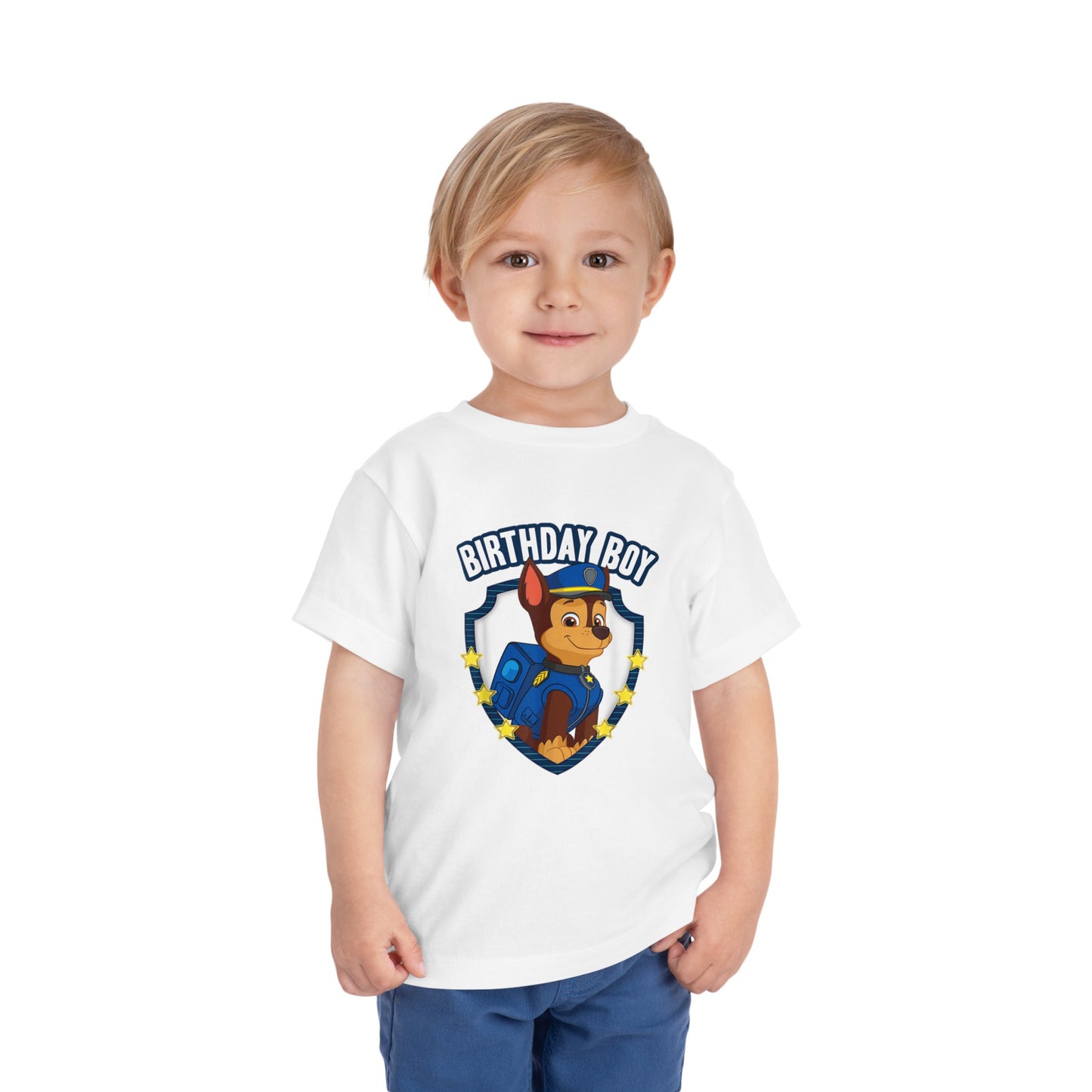Paw Patrol Chase Birthday Boy Toddler Short Sleeve Tee