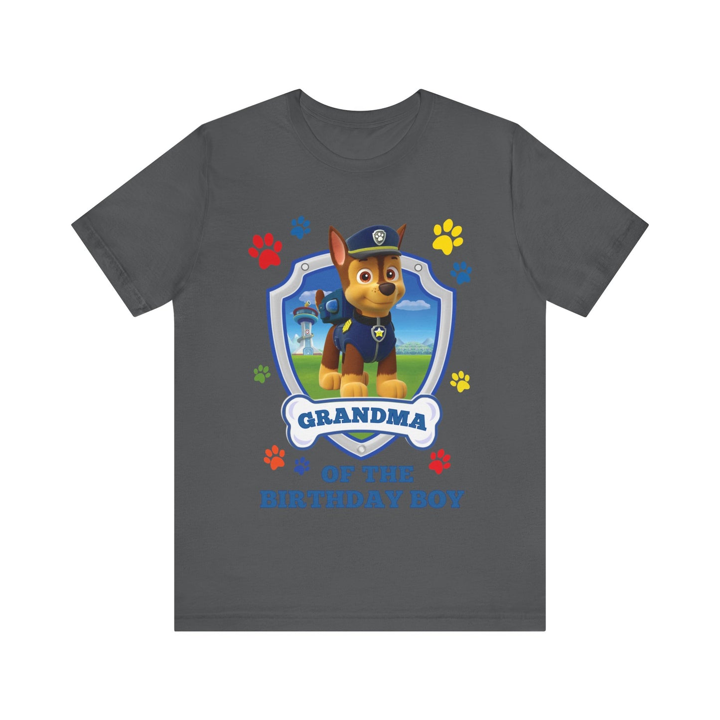 Grandma of the Birthday Boy Jersey Short Sleeve Tee