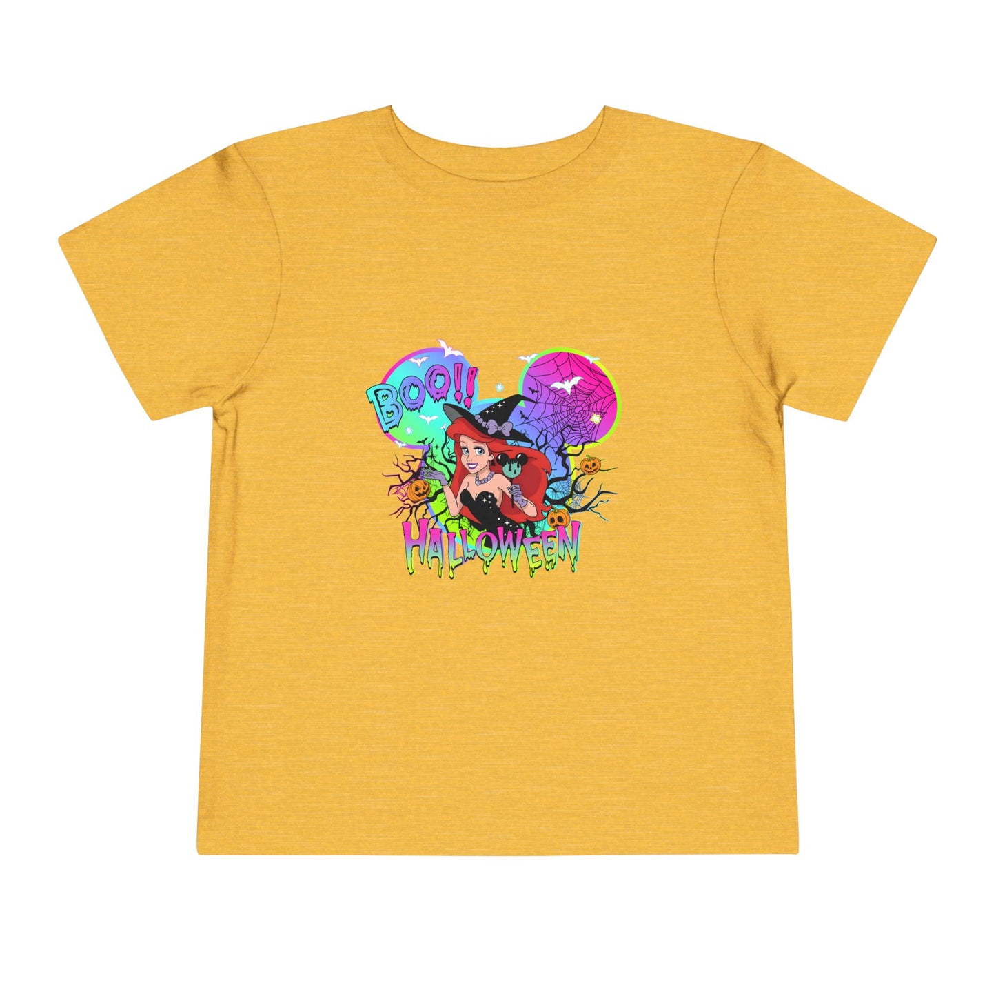 Ariel Boo! Halloween Toddler Short Sleeve Tee