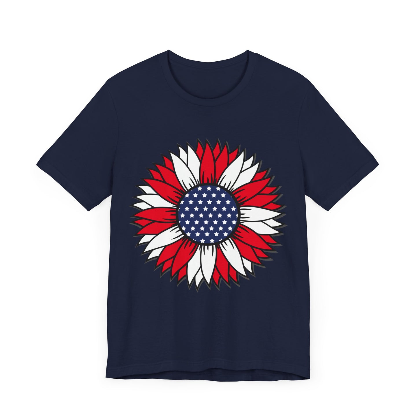 American Sunflower Jersey Short Sleeve Tee