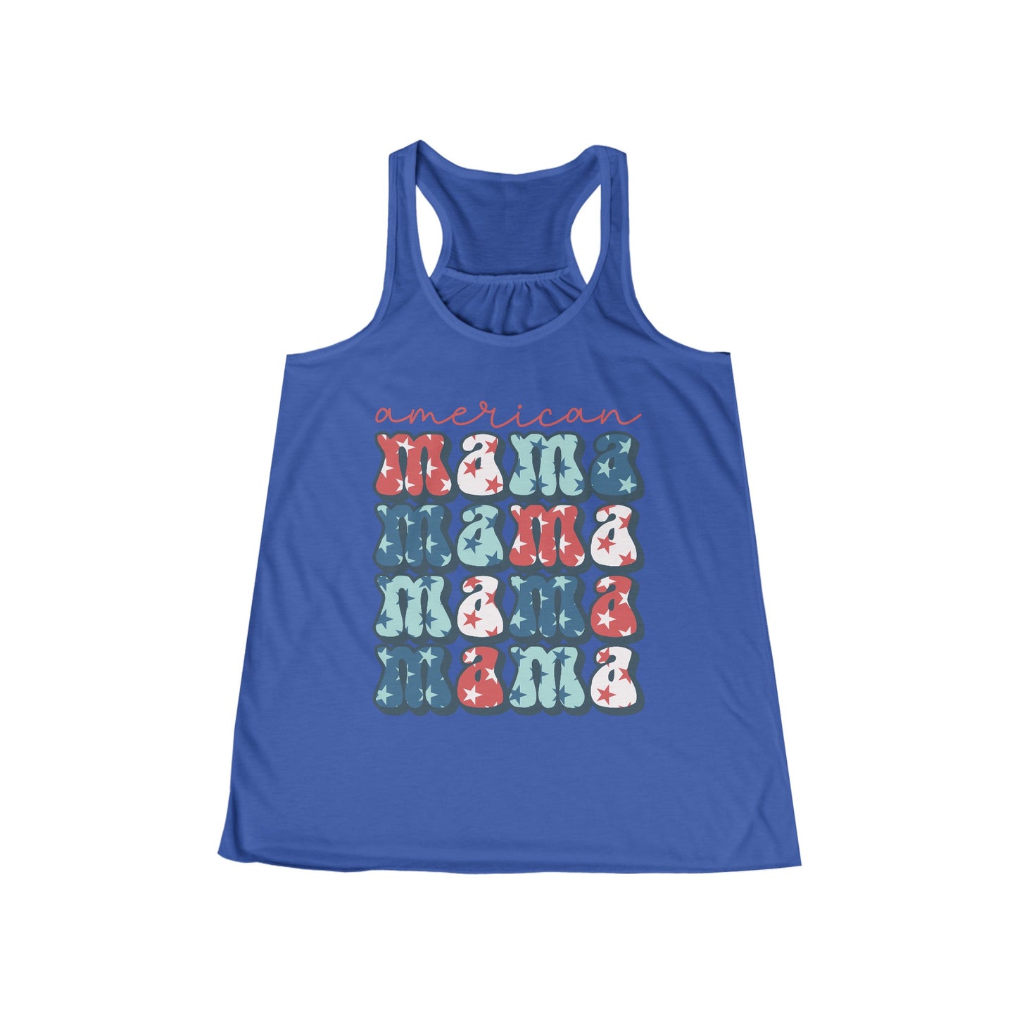 American Mama Women's Flowy Racerback Tank