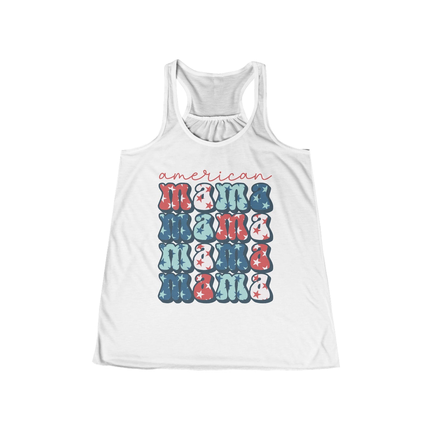 American Mama Women's Flowy Racerback Tank