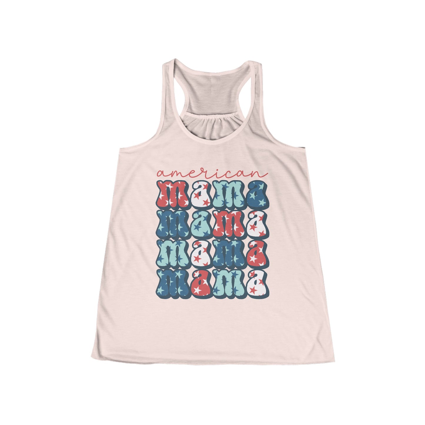 American Mama Women's Flowy Racerback Tank