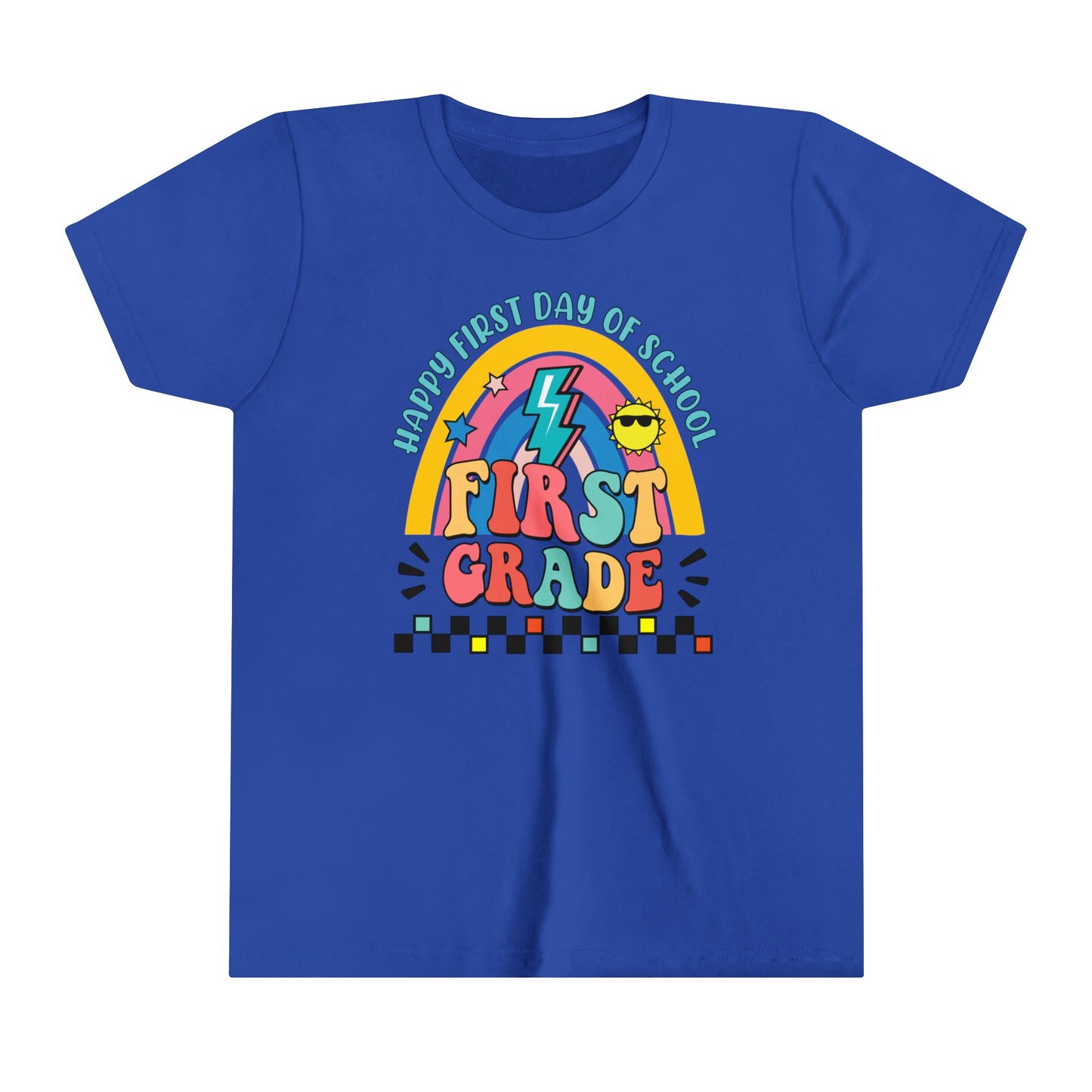 Happy First Day of School - 1st Grade Youth Short Sleeve Tee
