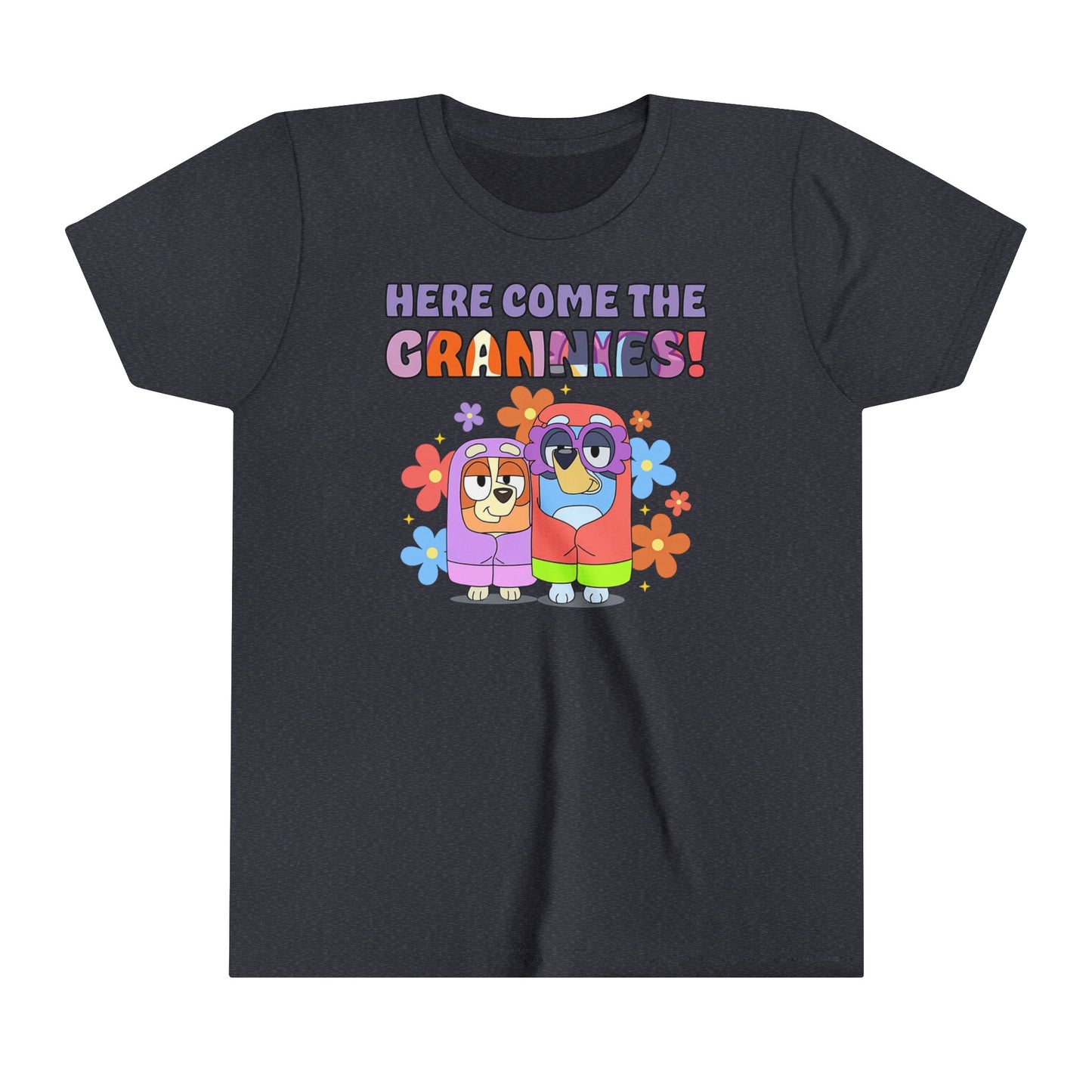 Here Come the Grannies Youth Short Sleeve Tshirt