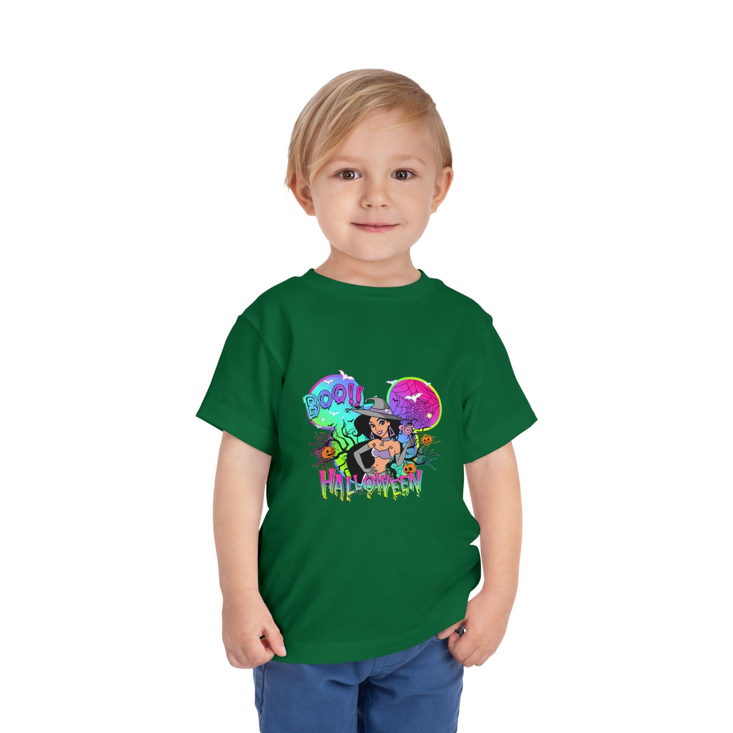 Jasmine Boo! Halloween Toddler Short Sleeve Tee