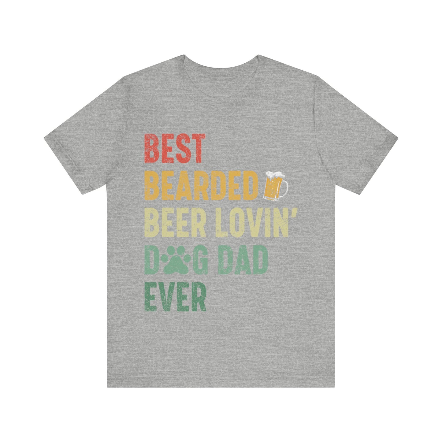 Best Dog Dad Jersey Short Sleeve Tee