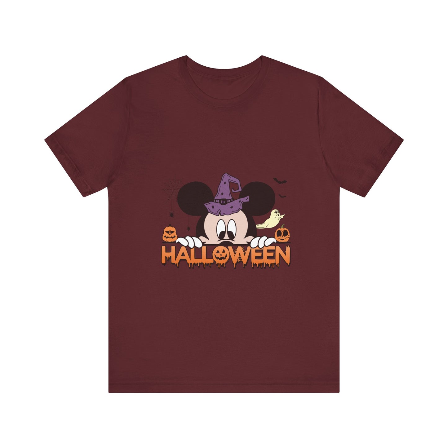 Mickey Halloween (front and back) Jersey Short Sleeve Tee
