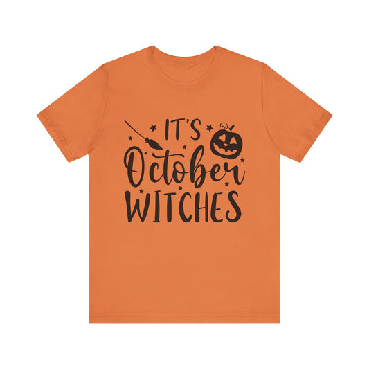 It's October Witches Jersey Short Sleeve Tee