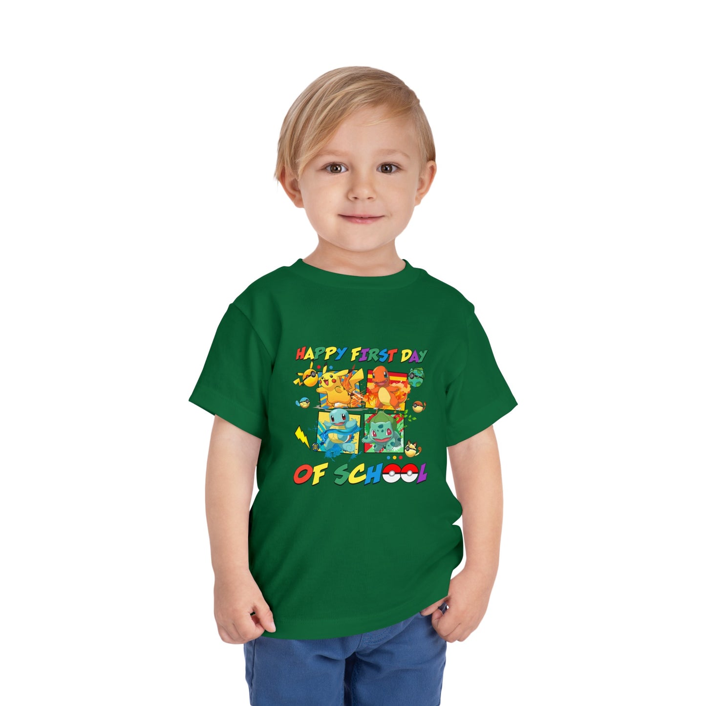 Happy First Day of School Toddler Short Sleeve Tee