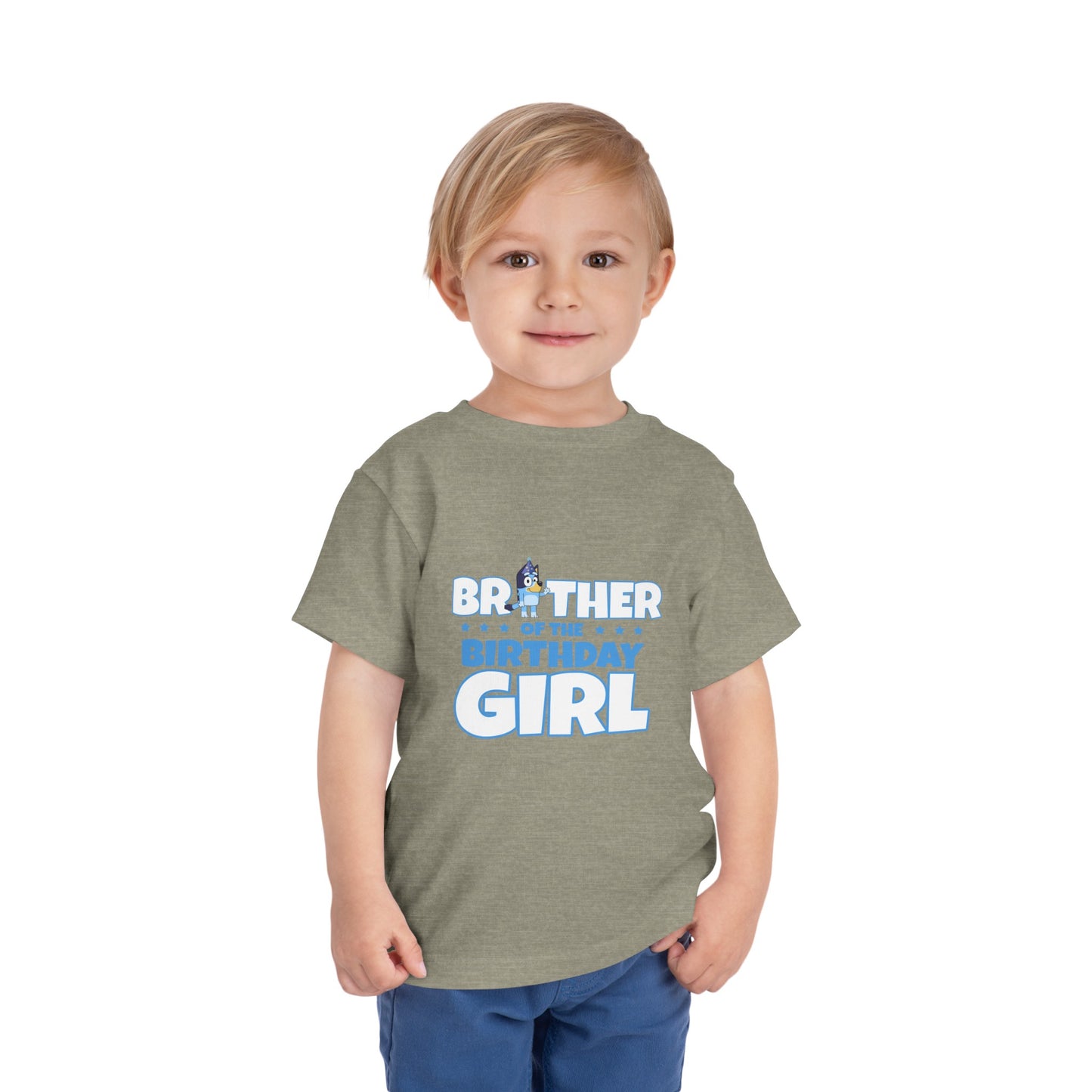Brother of the Birthday Girl Toddler Short Sleeve Tee
