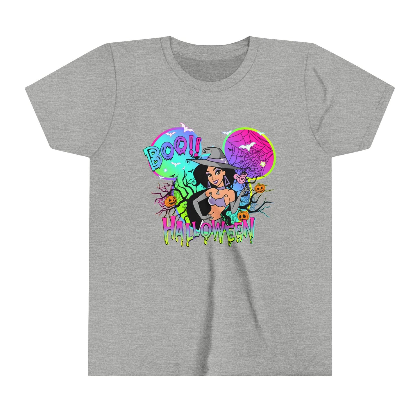 Jasmine Boo! Halloween Youth Short Sleeve Tee