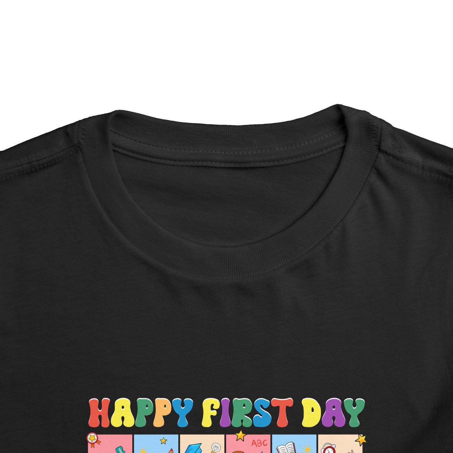 Happy First Day of School Toddler Short Sleeve Tee