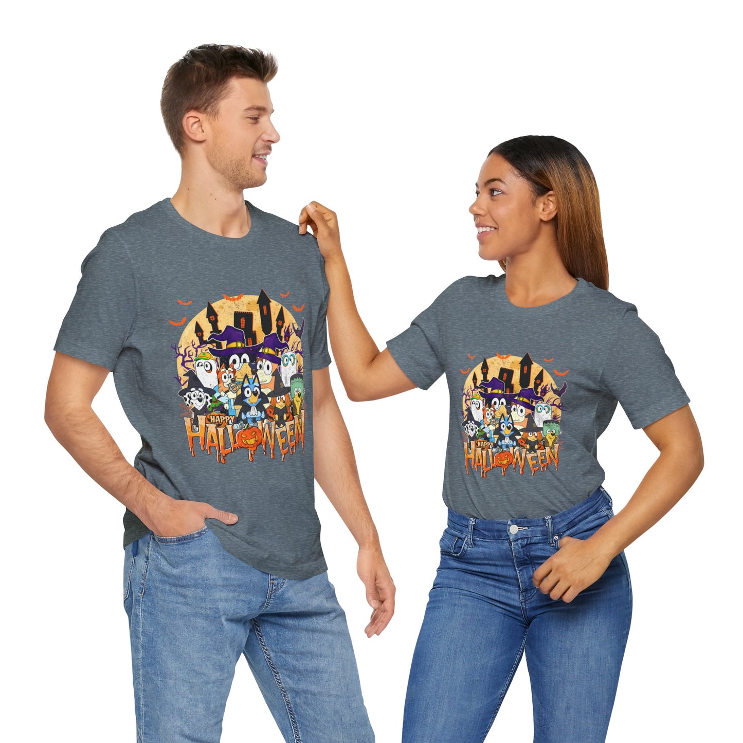 Happy Halloween Jersey Short Sleeve Tee